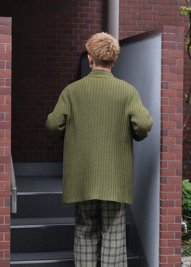 DIRK BIKKEMBERGS 1999AW zip up drivers knit