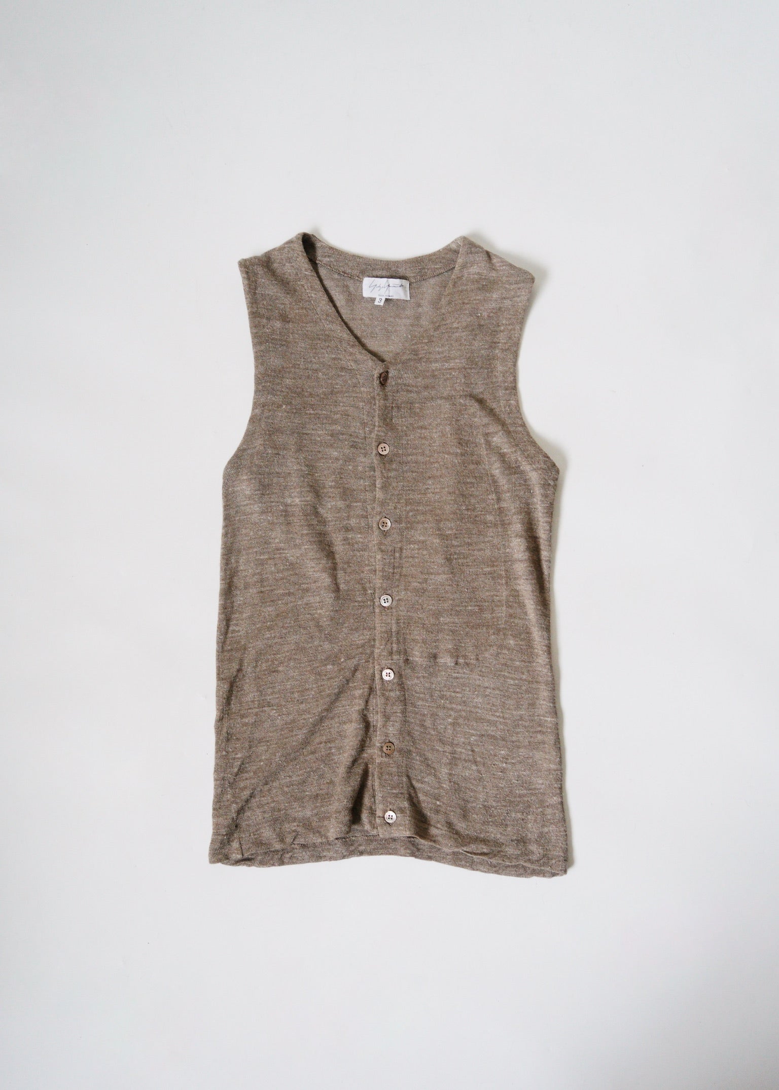 Yohji Yamamoto POUR HOMME 92SS linen vest