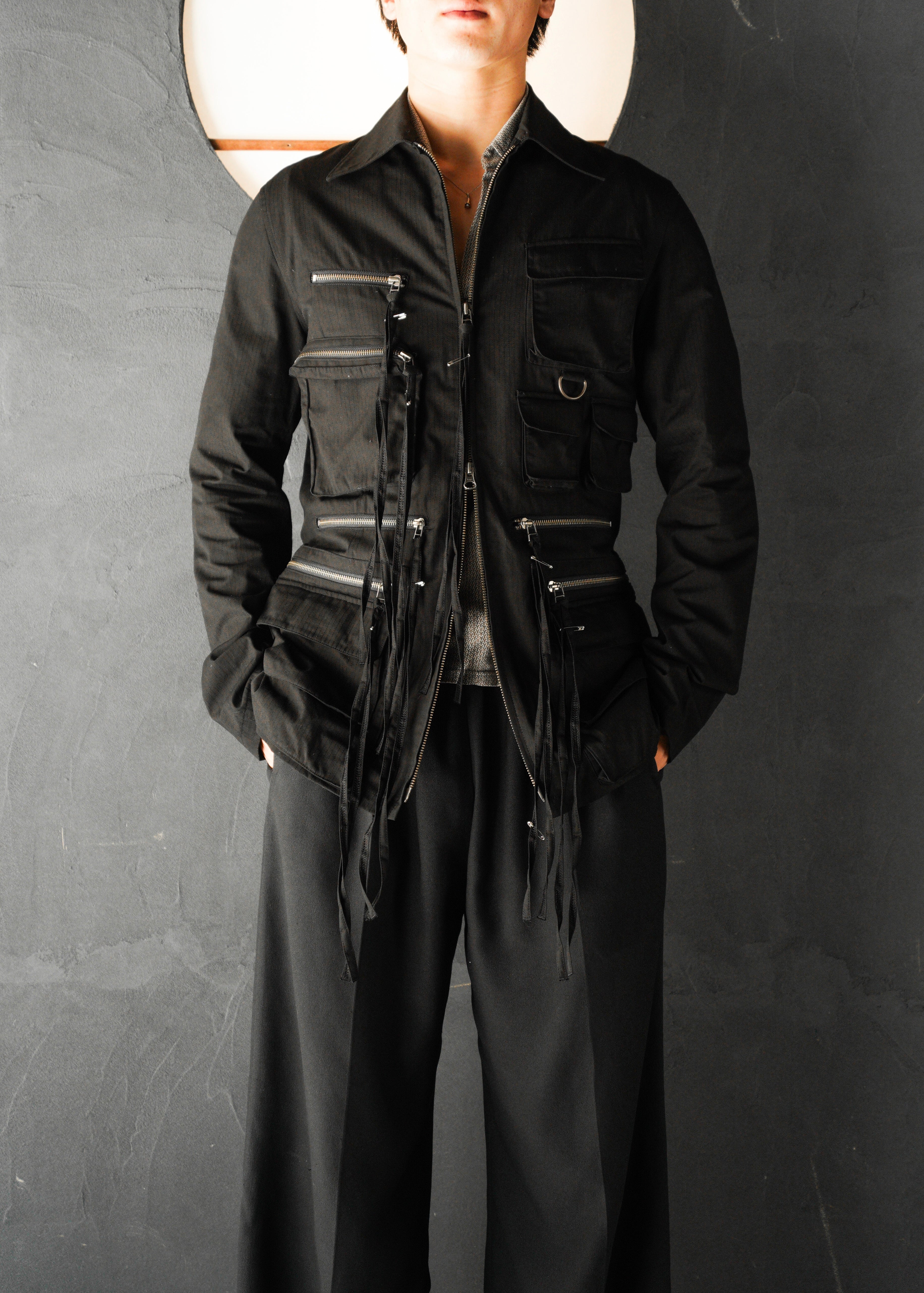 Jean Paul Gaultier ジャンポールゴルチエ 90年代 multi pocket double zip up コットン ジャケット メンズ