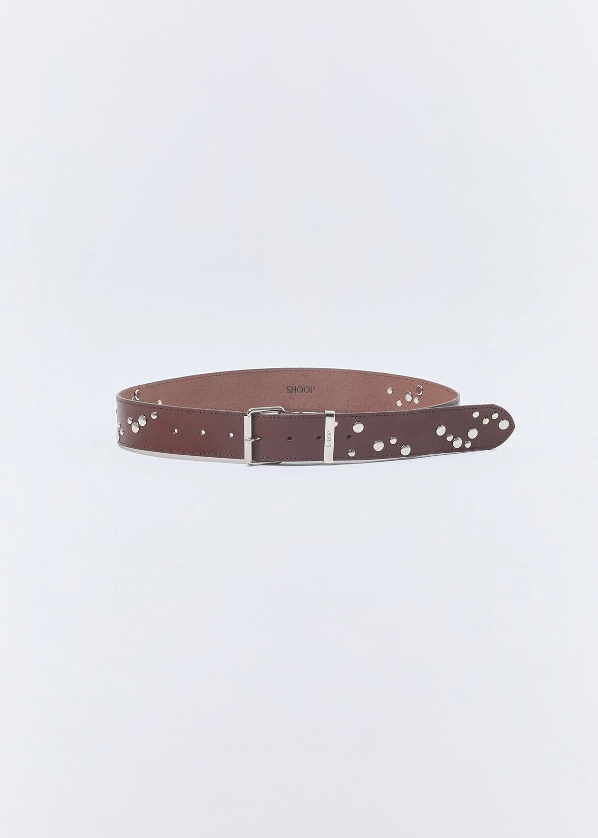 SHOOP 26AW RANDOM STUDS BELT / Brown