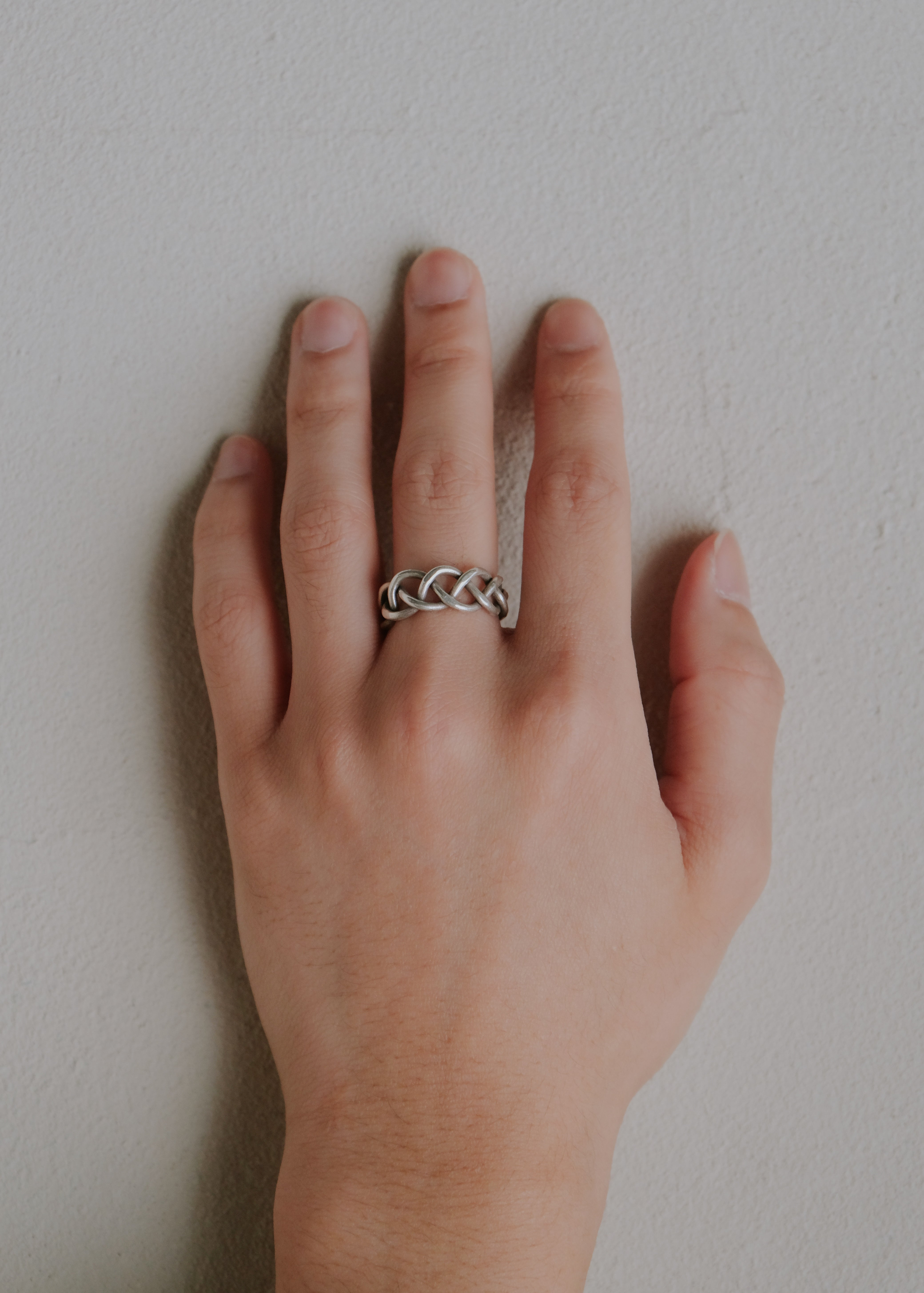 Karen silver chain open ring