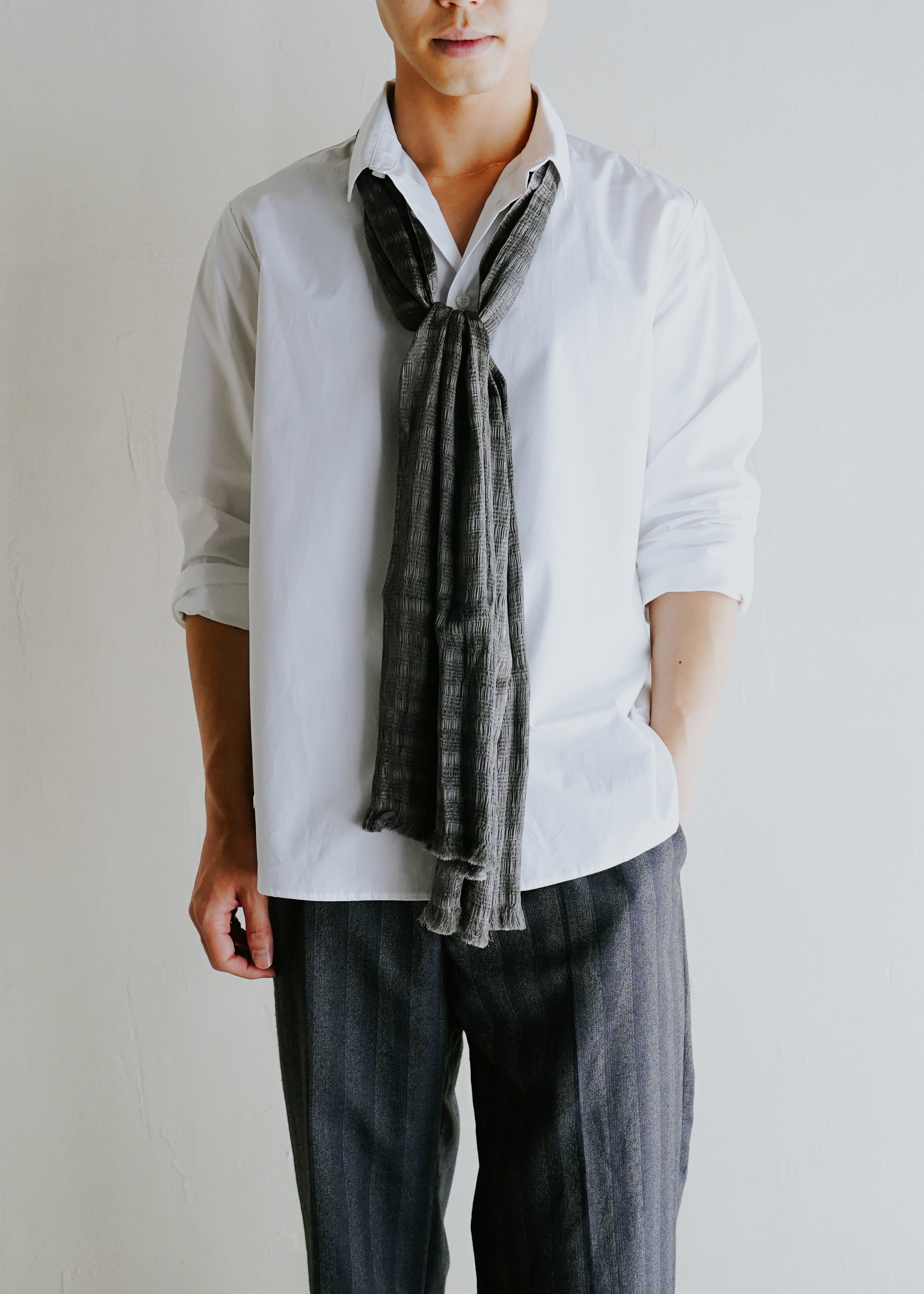 1980's deadstock silk stole made in Japan