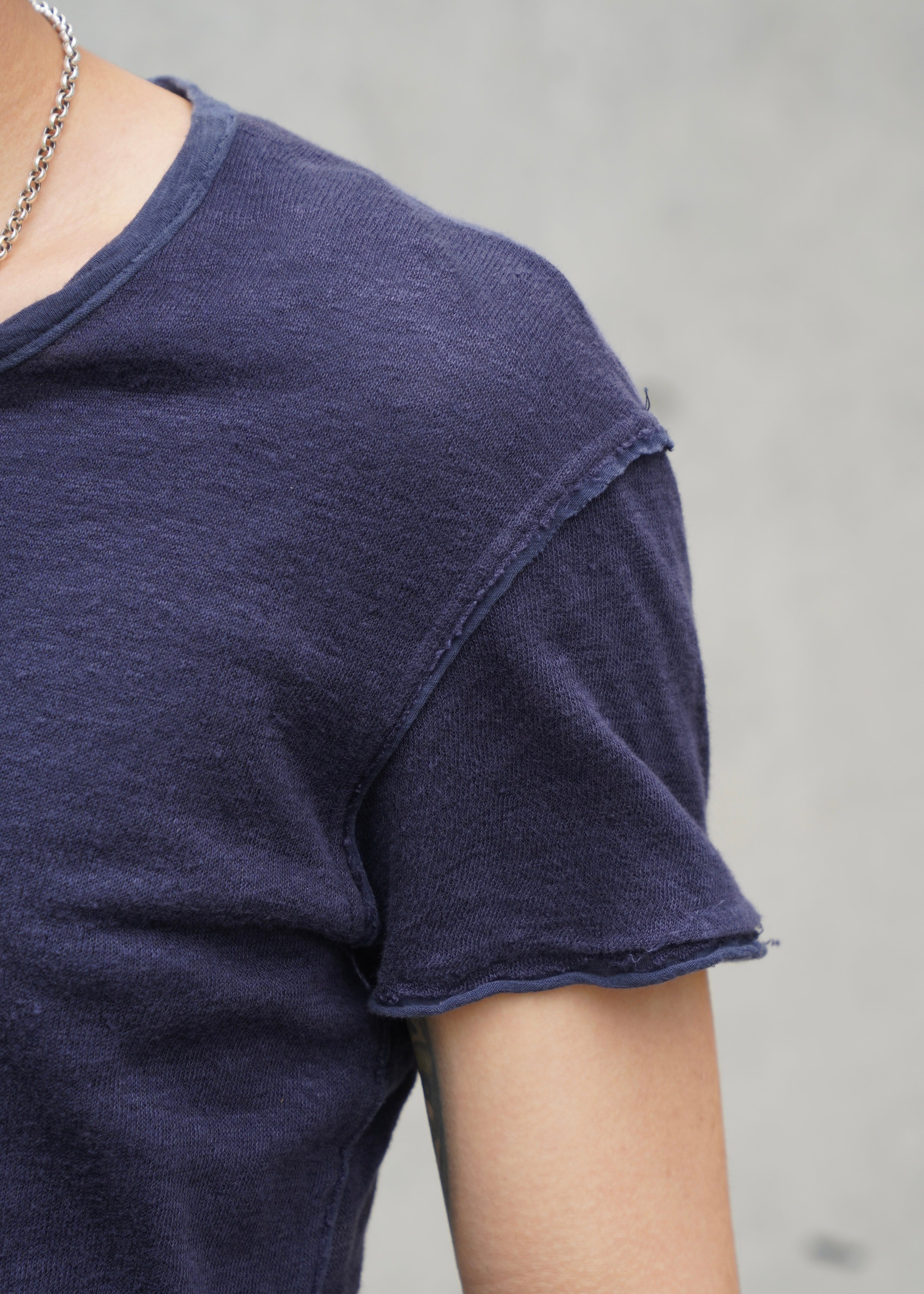 00's DOLCE & GABBANA linen cotton tee