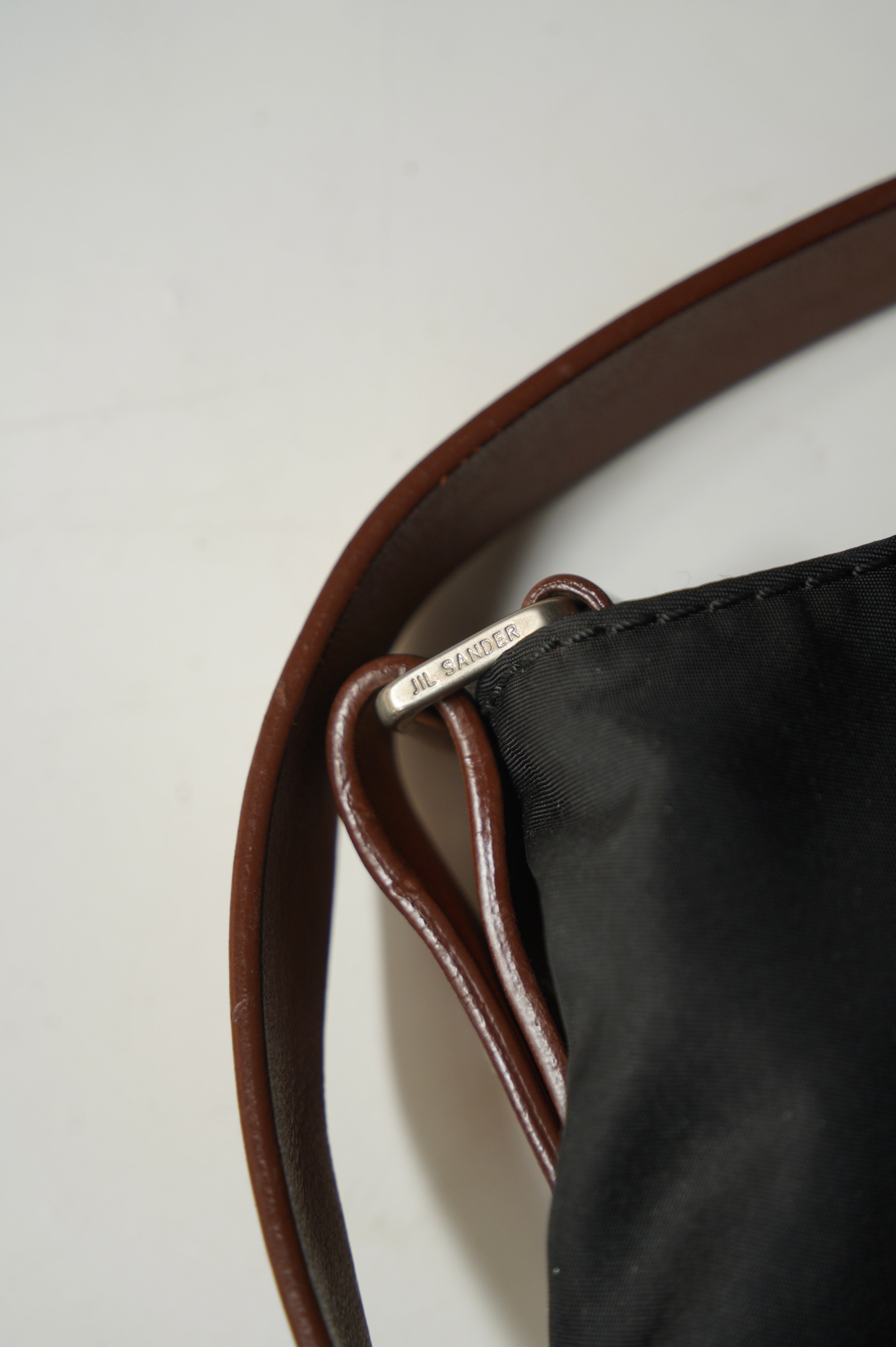 Jil sander 2 way nylon shoulder bag