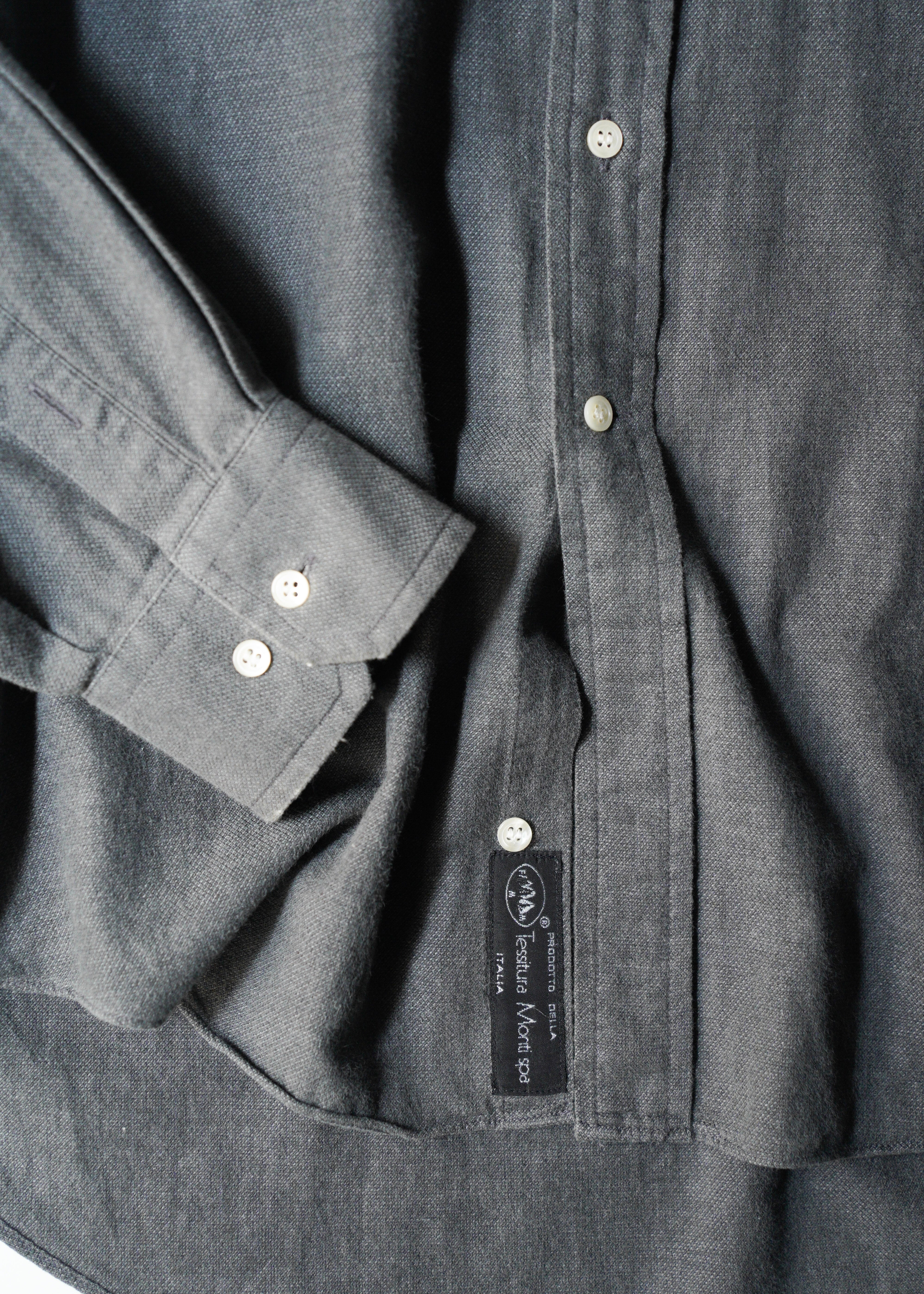 90’s BALENCIAGA regular collar long sleeve cotton shirt