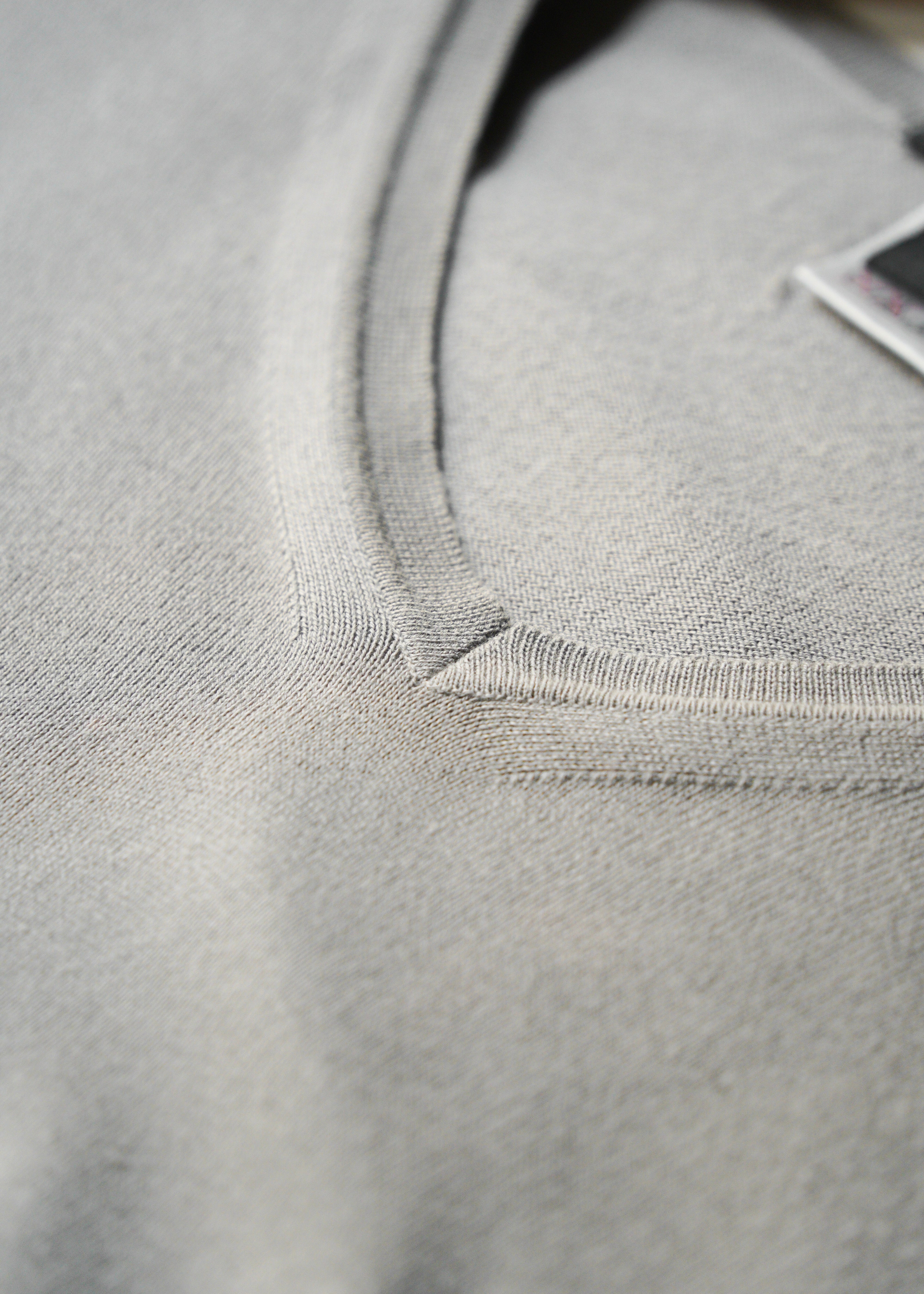 00’s GUCCI v neck cotton long sleeve knit
