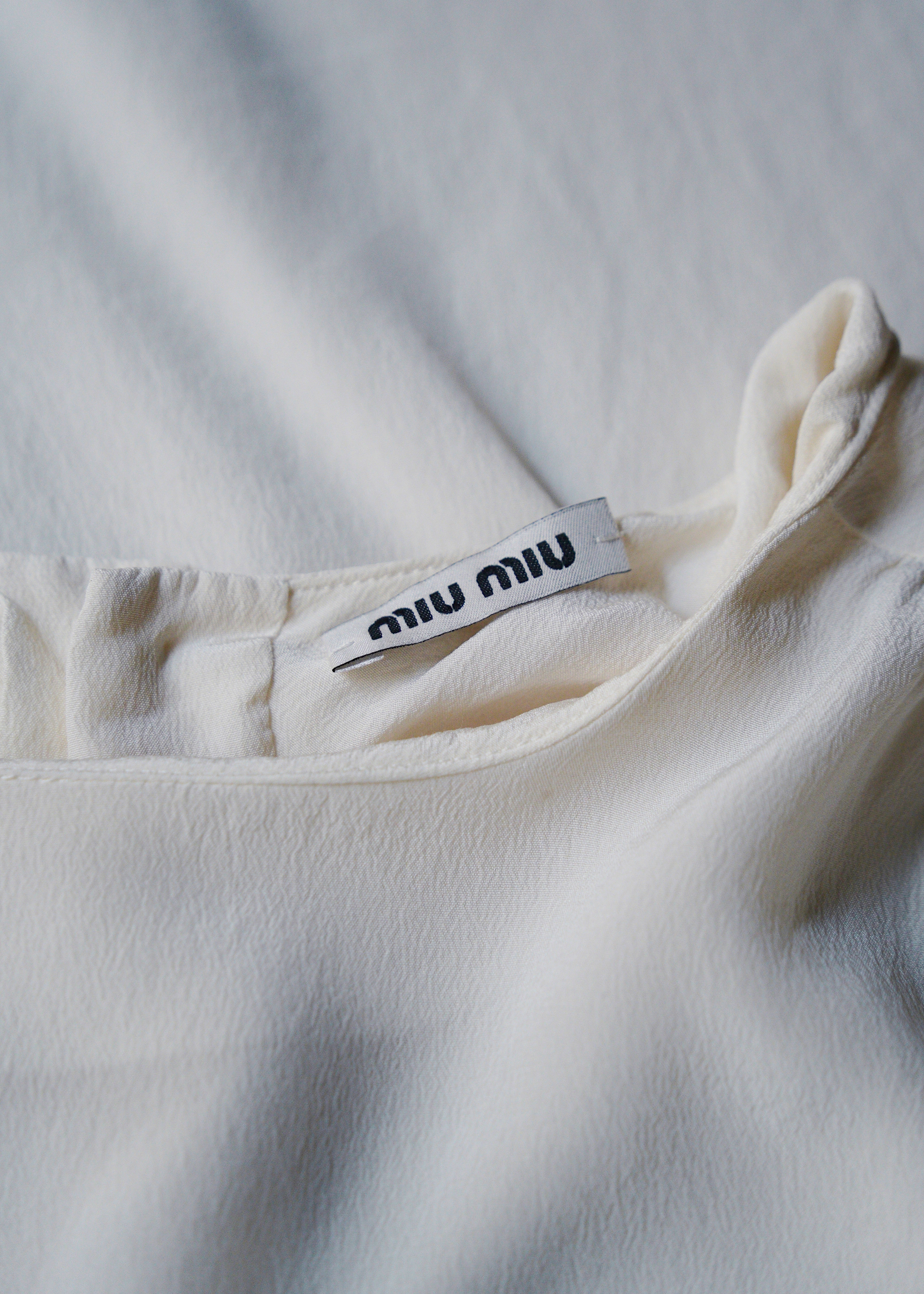 MIU MIU 2013 back button silk blouse