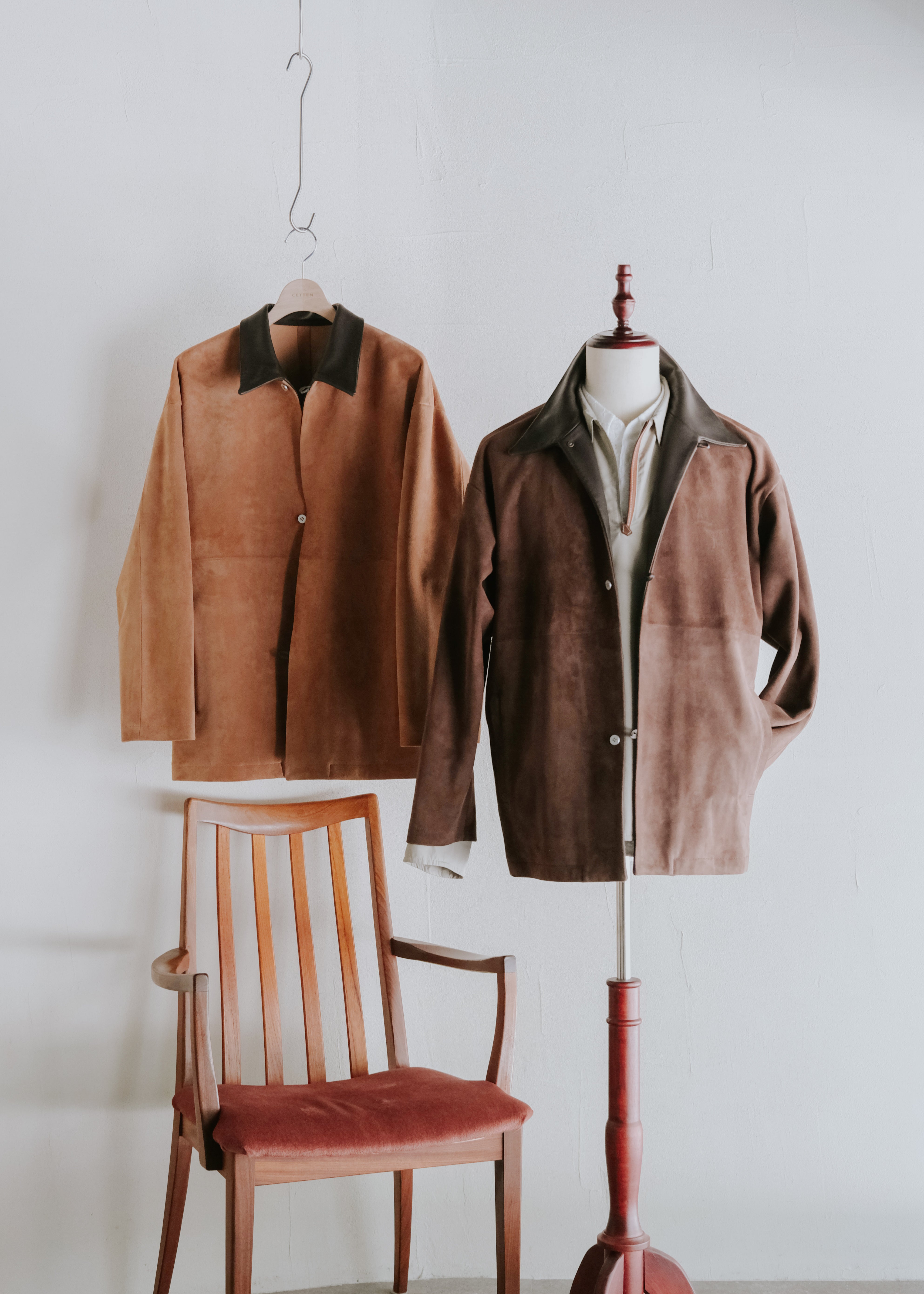 beta post ベータポスト 26AW ゴート スウェードレザー Suede Leather relax ジャケット Camel メンズ