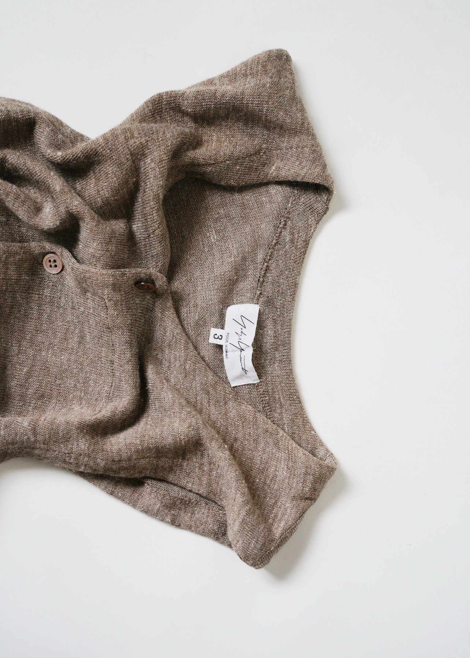 Yohji Yamamoto POUR HOMME 92SS linen vest