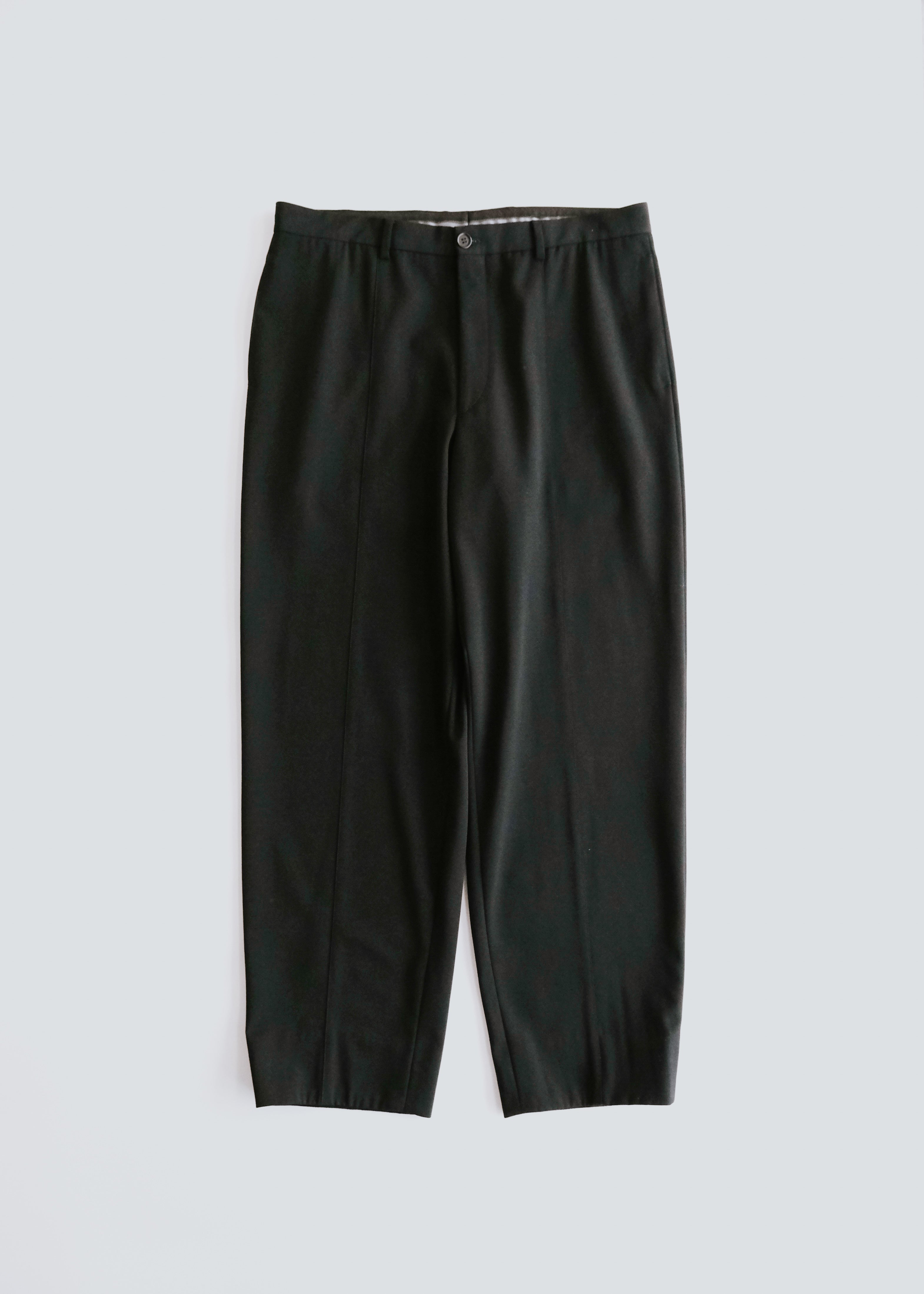 90-00's GIORGIO ARMANI center seam pure wool wide trousers