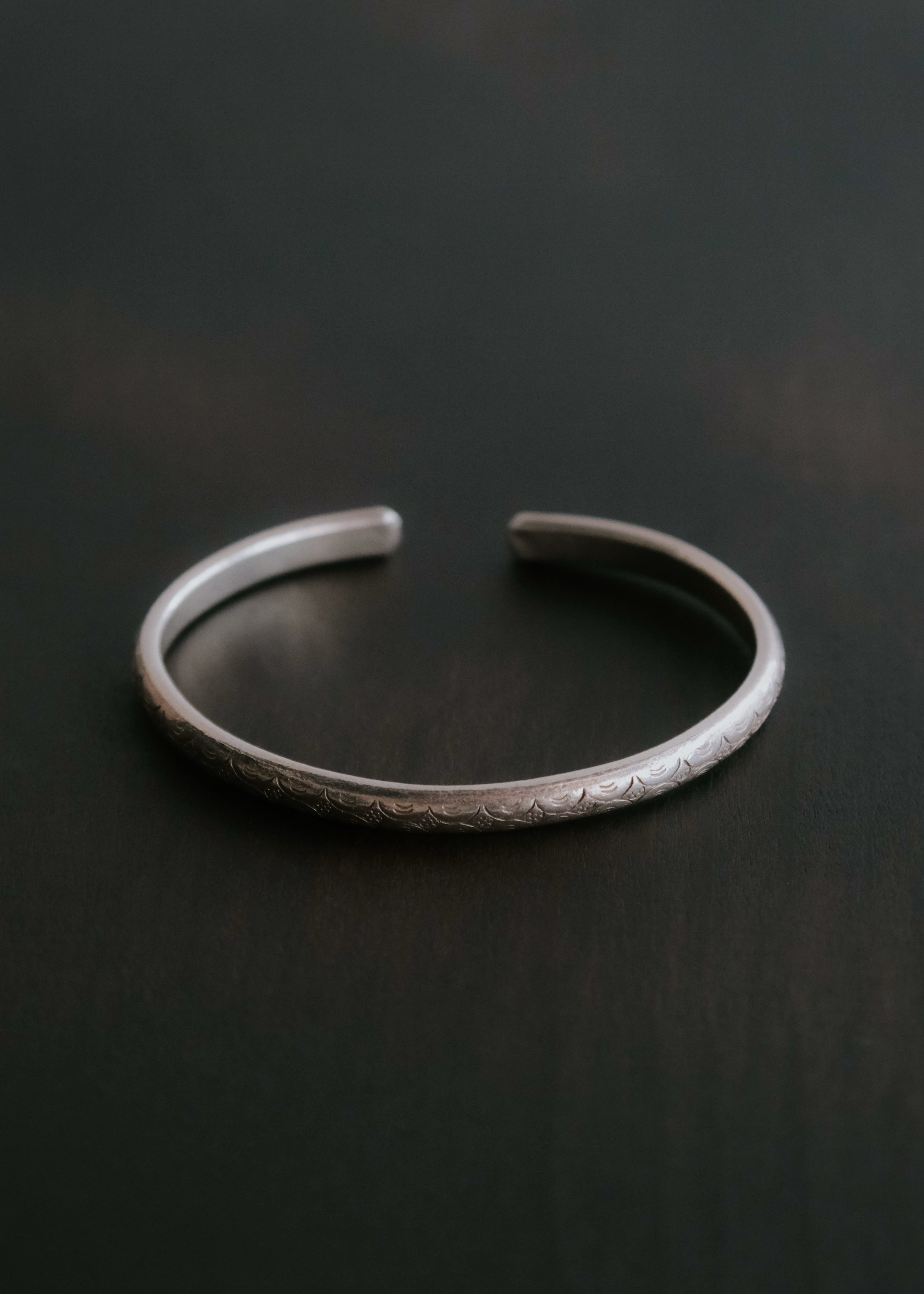 Karen silver tribal engraving bangle