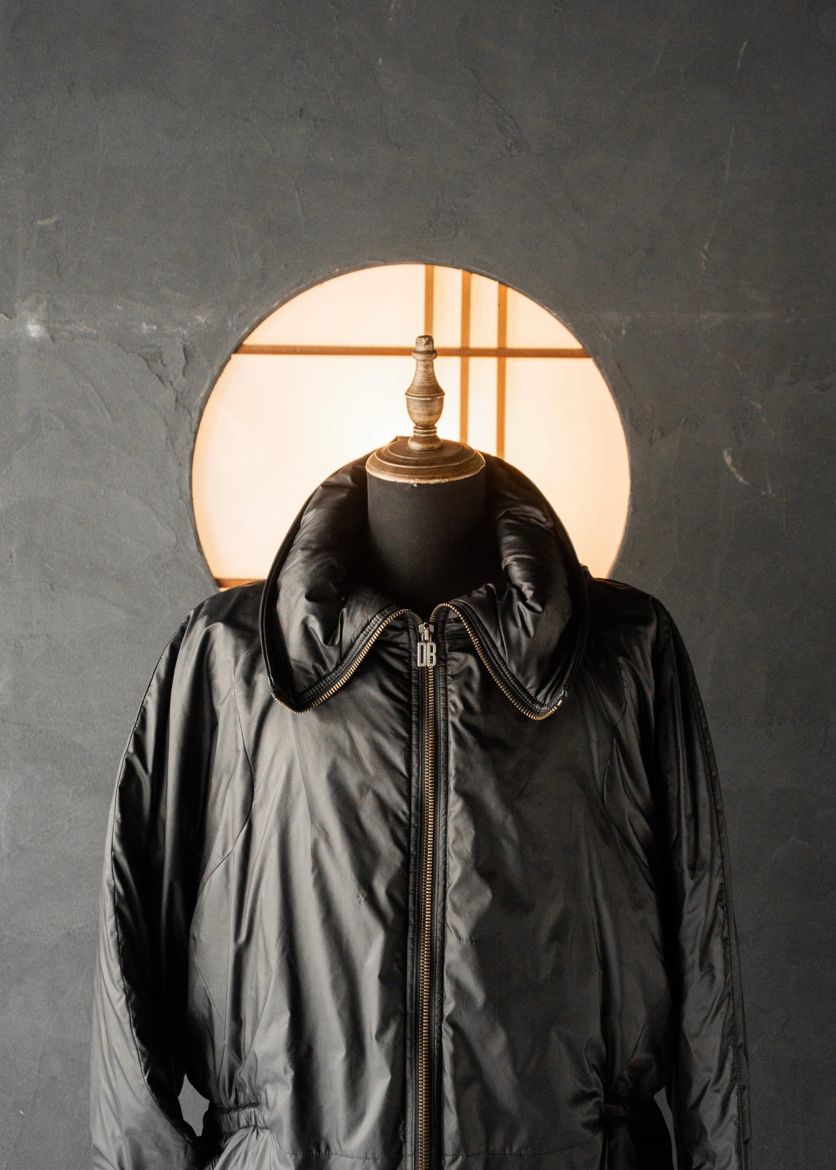 DIRK BIKKEMBERGS 99AW space collar zip up nylon jacket