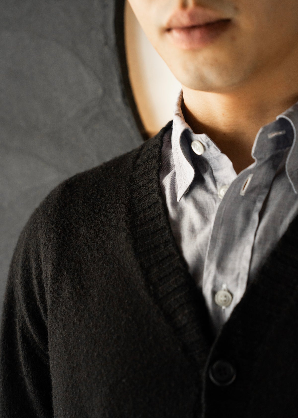 90-00’s DRIES VAN NOTEN button front wool cardigan