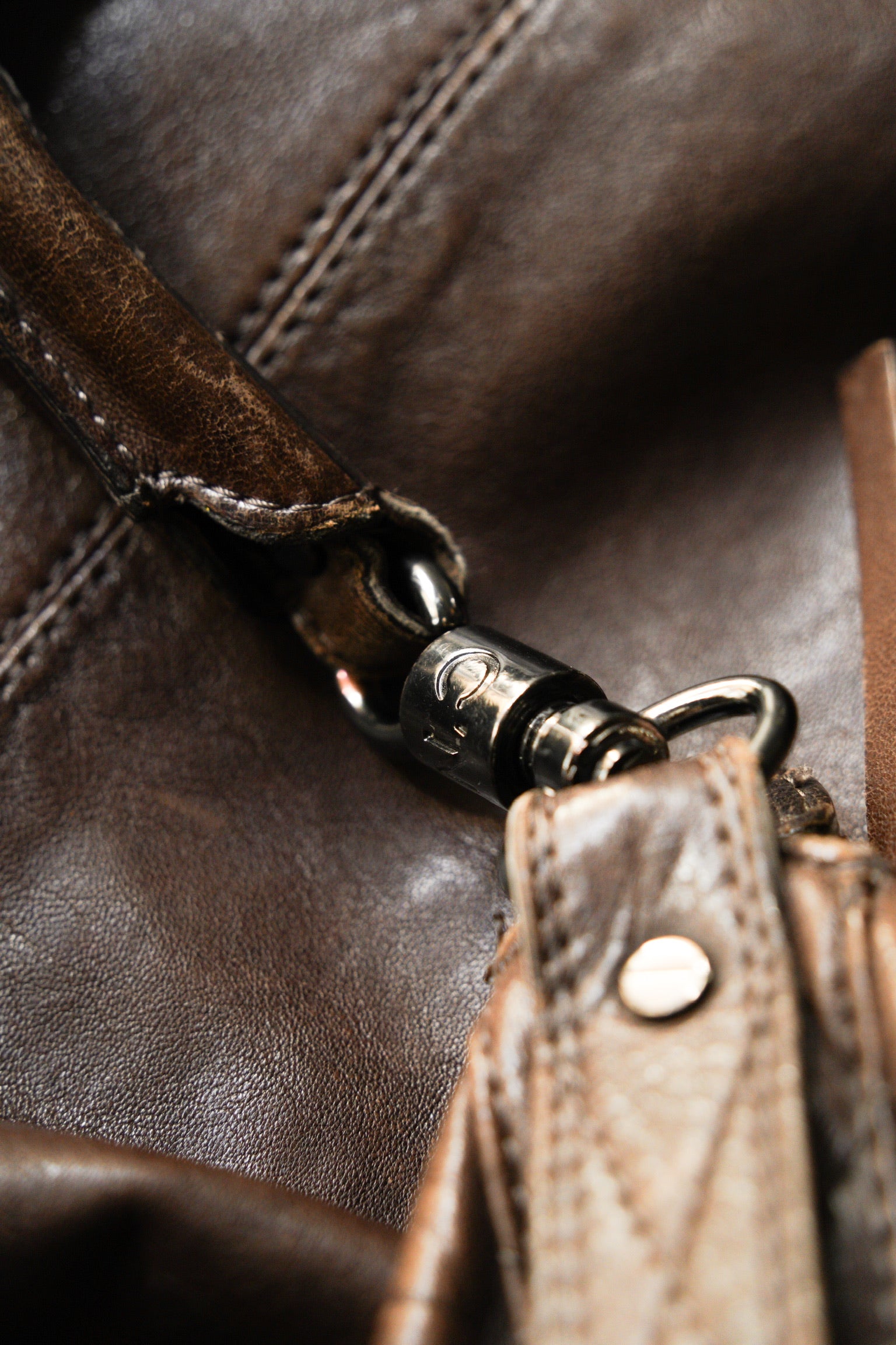 00's- C’N’C CoSTUME NATIONAL leather hobo bag