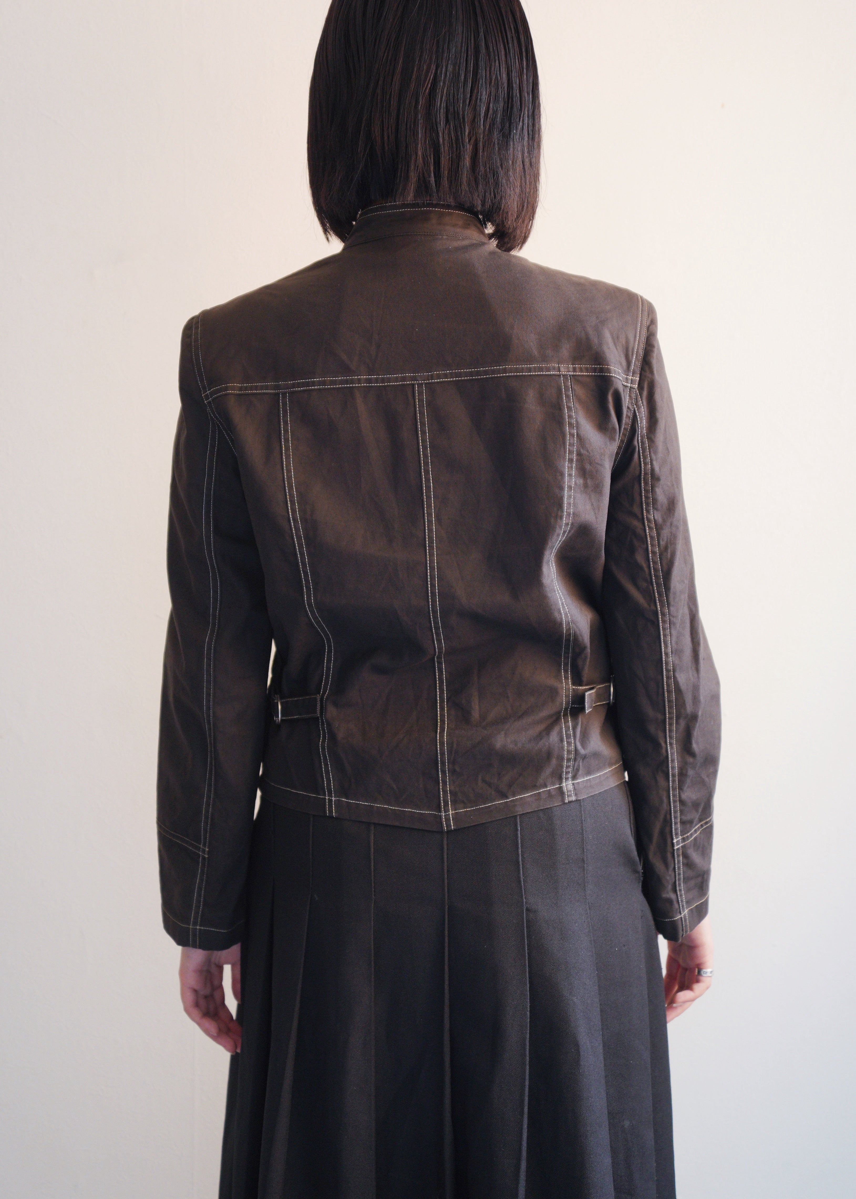 90's agnes b. cotton napoleon jacket
