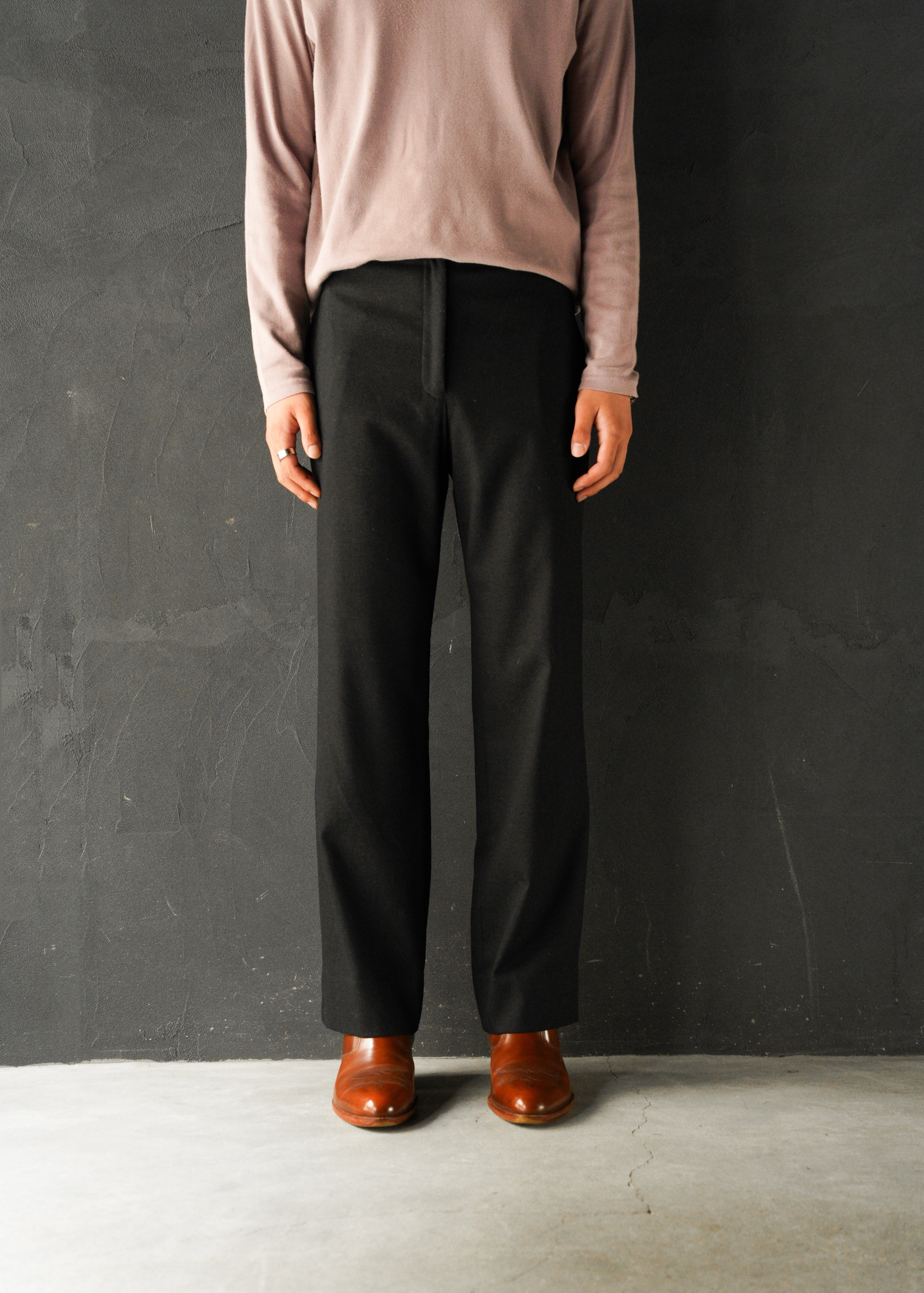 GIANFRANCO FERRE detachable pocket straight slacks