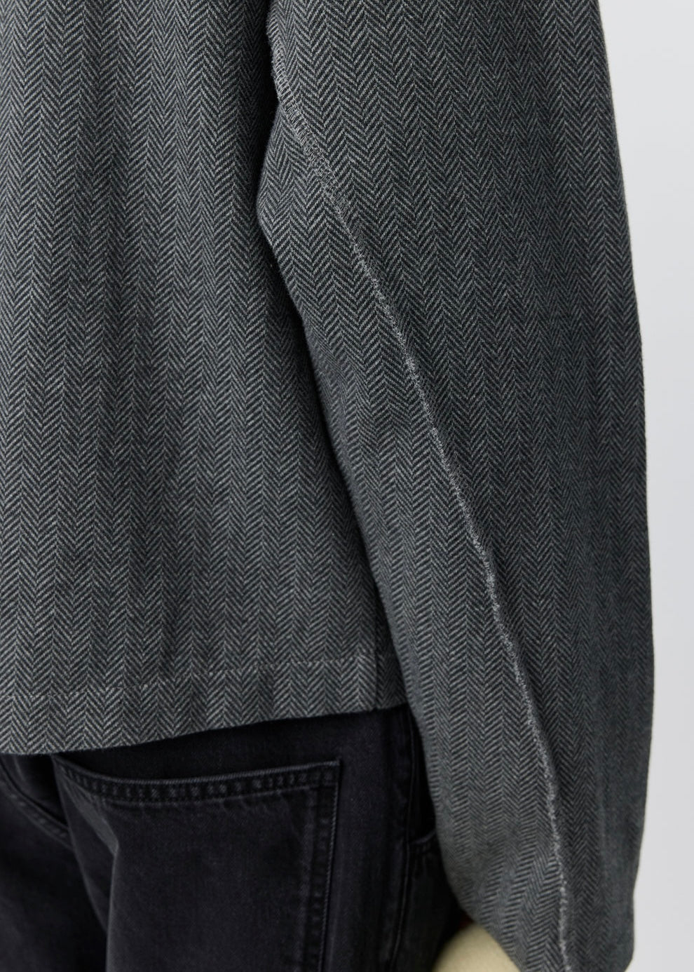 mfpen 26AW Leisure Zip Up Grey Herringbone メンズ