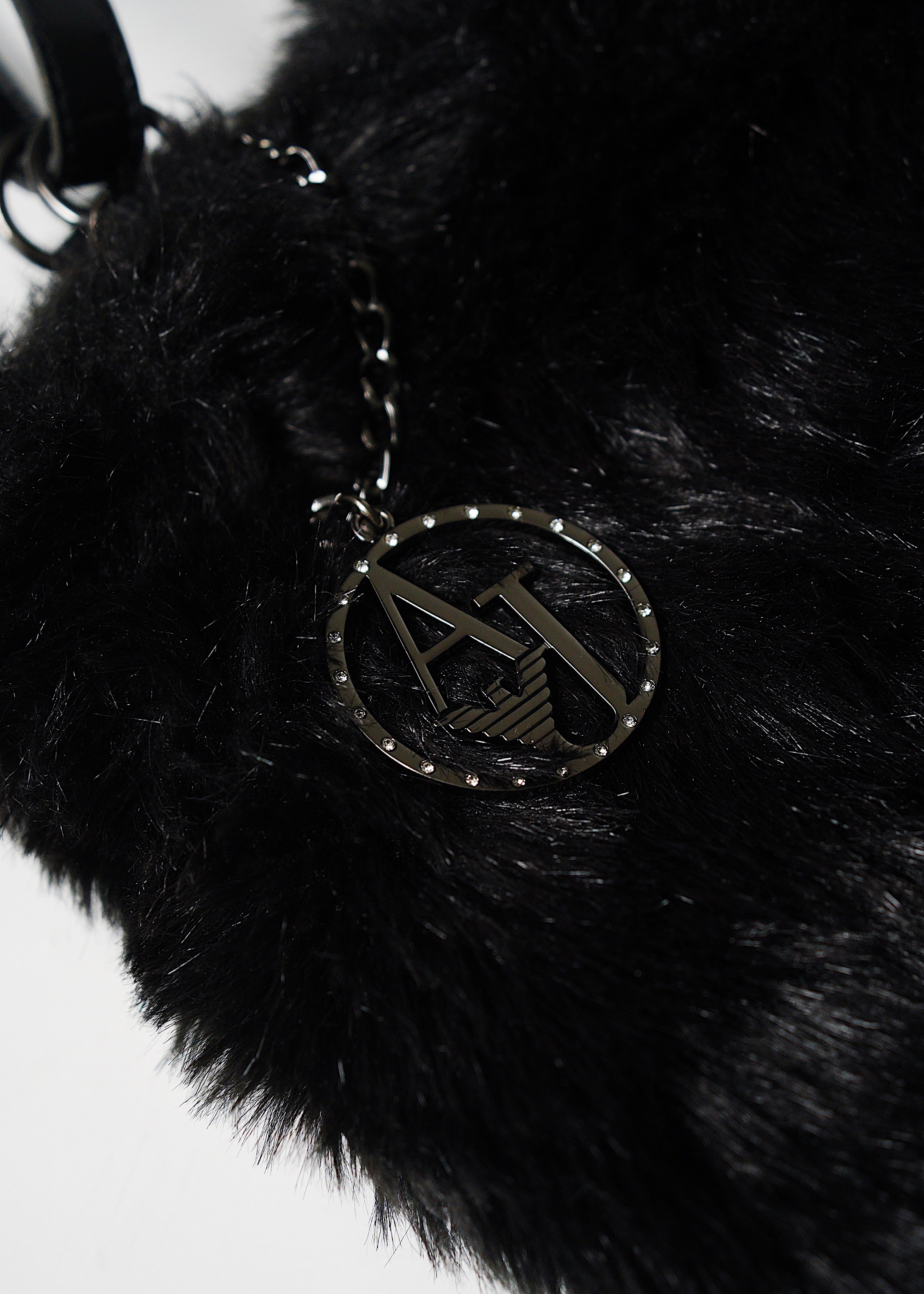 10's ARMANI JEANS fur tote bag