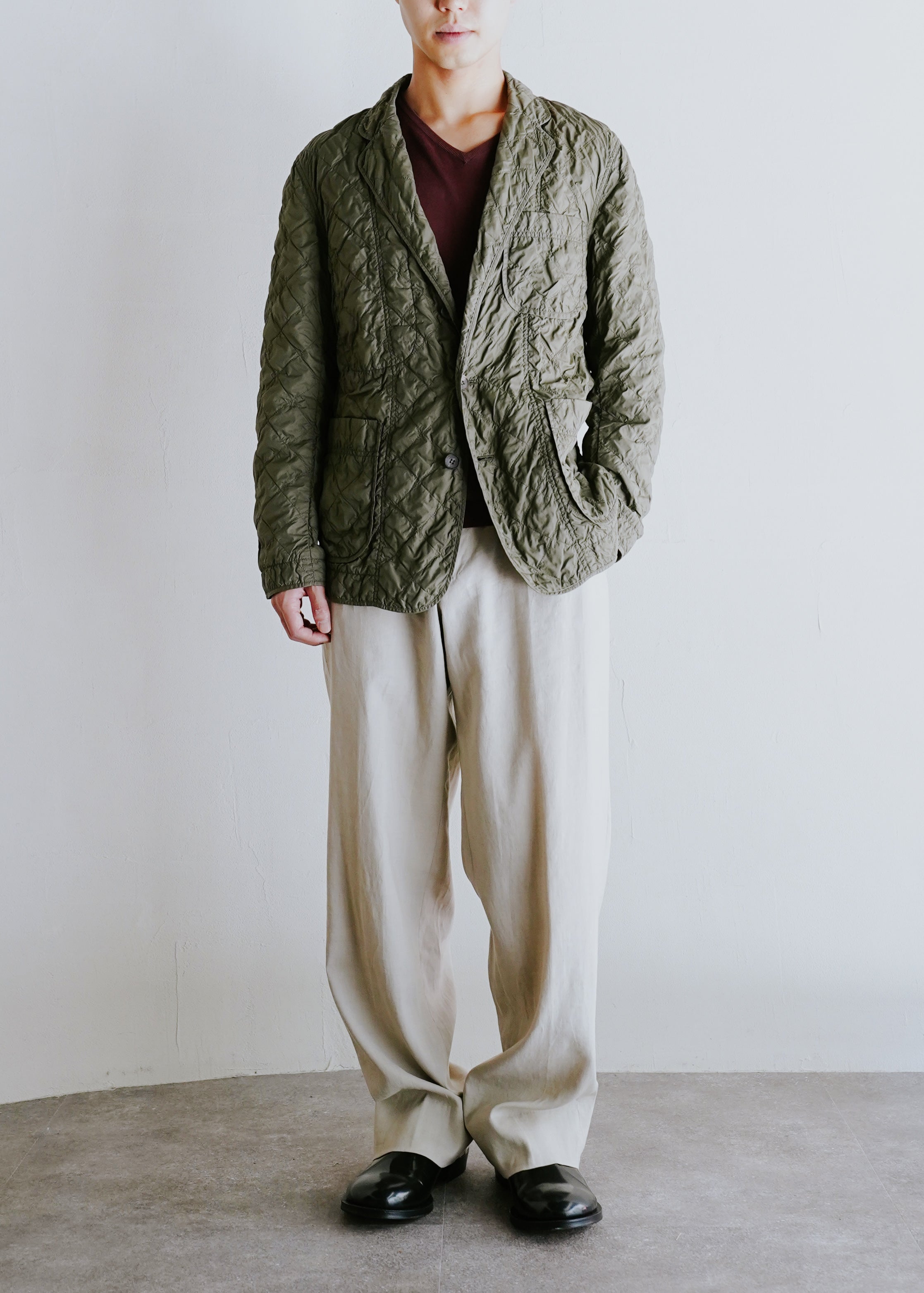 ISSEY MIYAKE MEN 09AW quilted tailored jacket