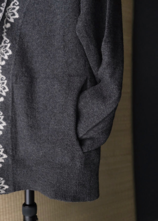 Y's for men 04AW pattern collar wool cardigan