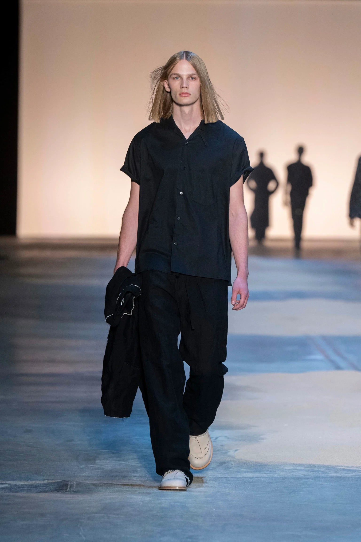 POST ARCHIVE FACTION 26SS Vacation Shirt /Black