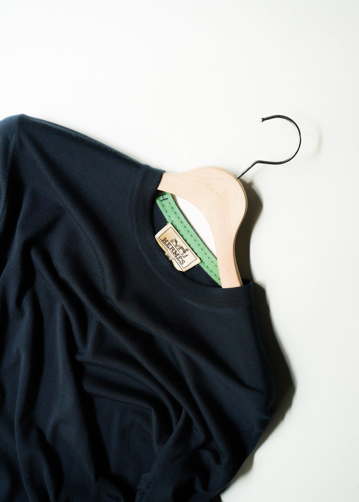 00-10's HERMÈS crew neck wool knit