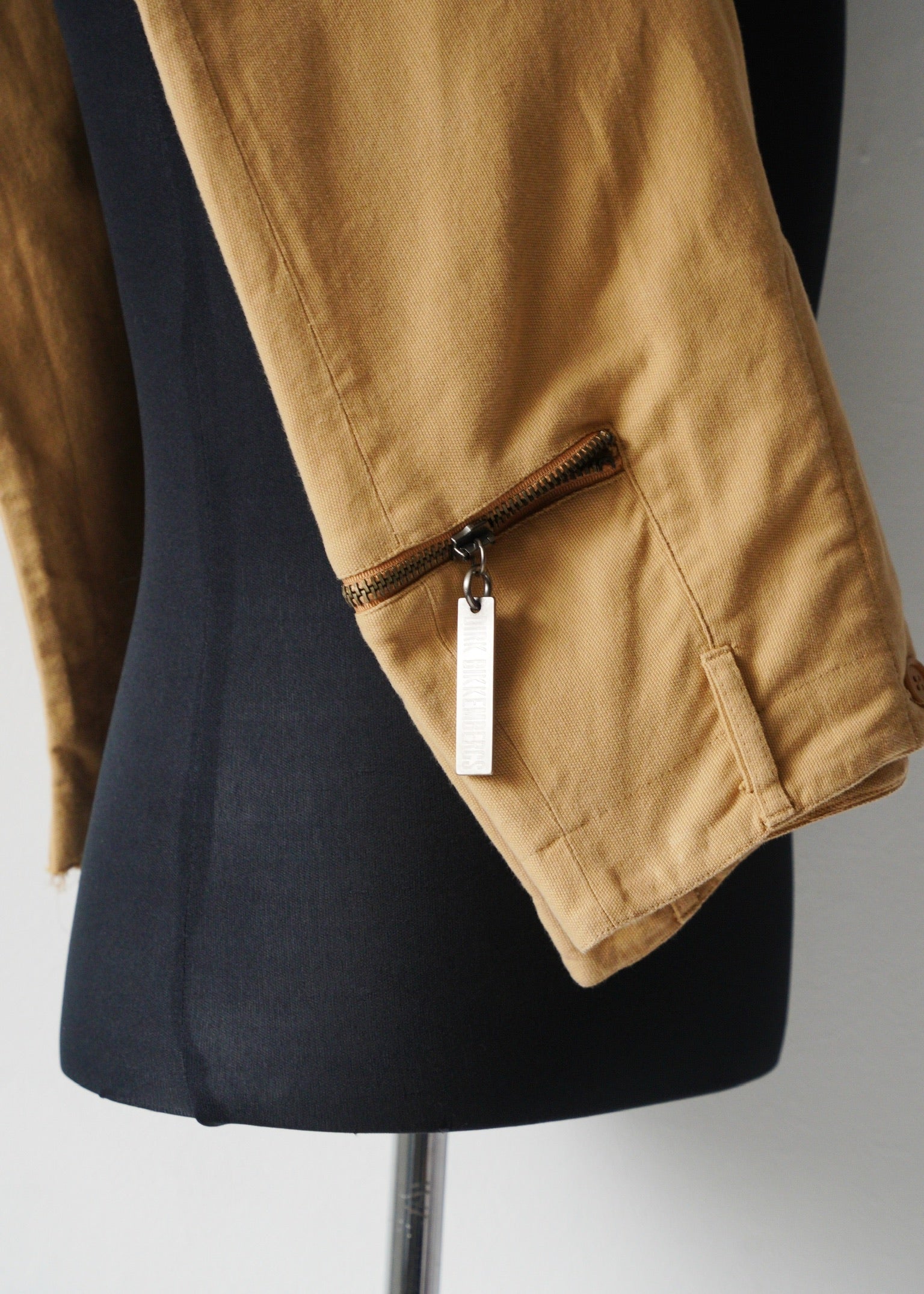 DIRK BIKKEMBERGS zip gimmick tapered cotton pants