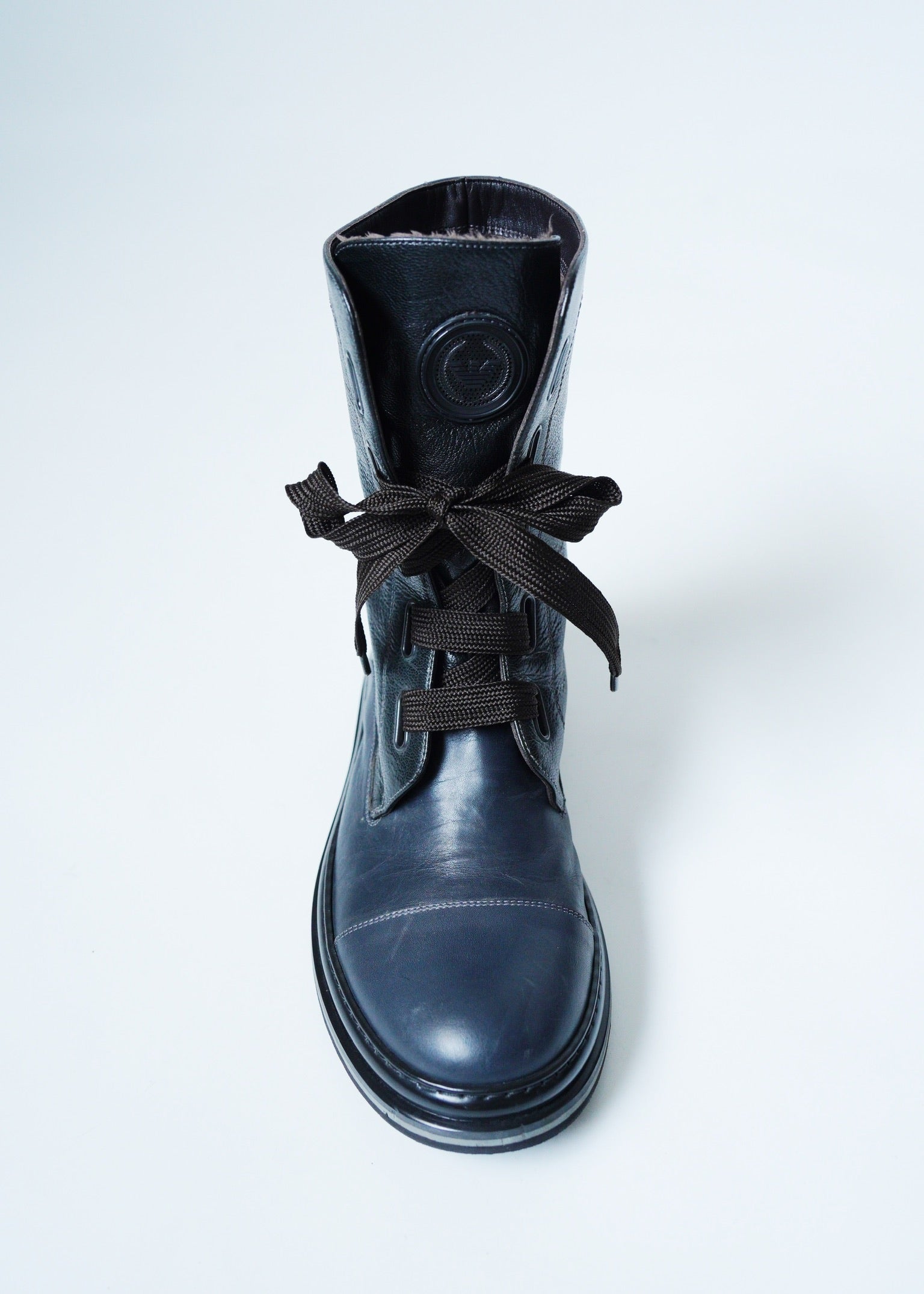 00's EMPORIO ARMANI lace up boots