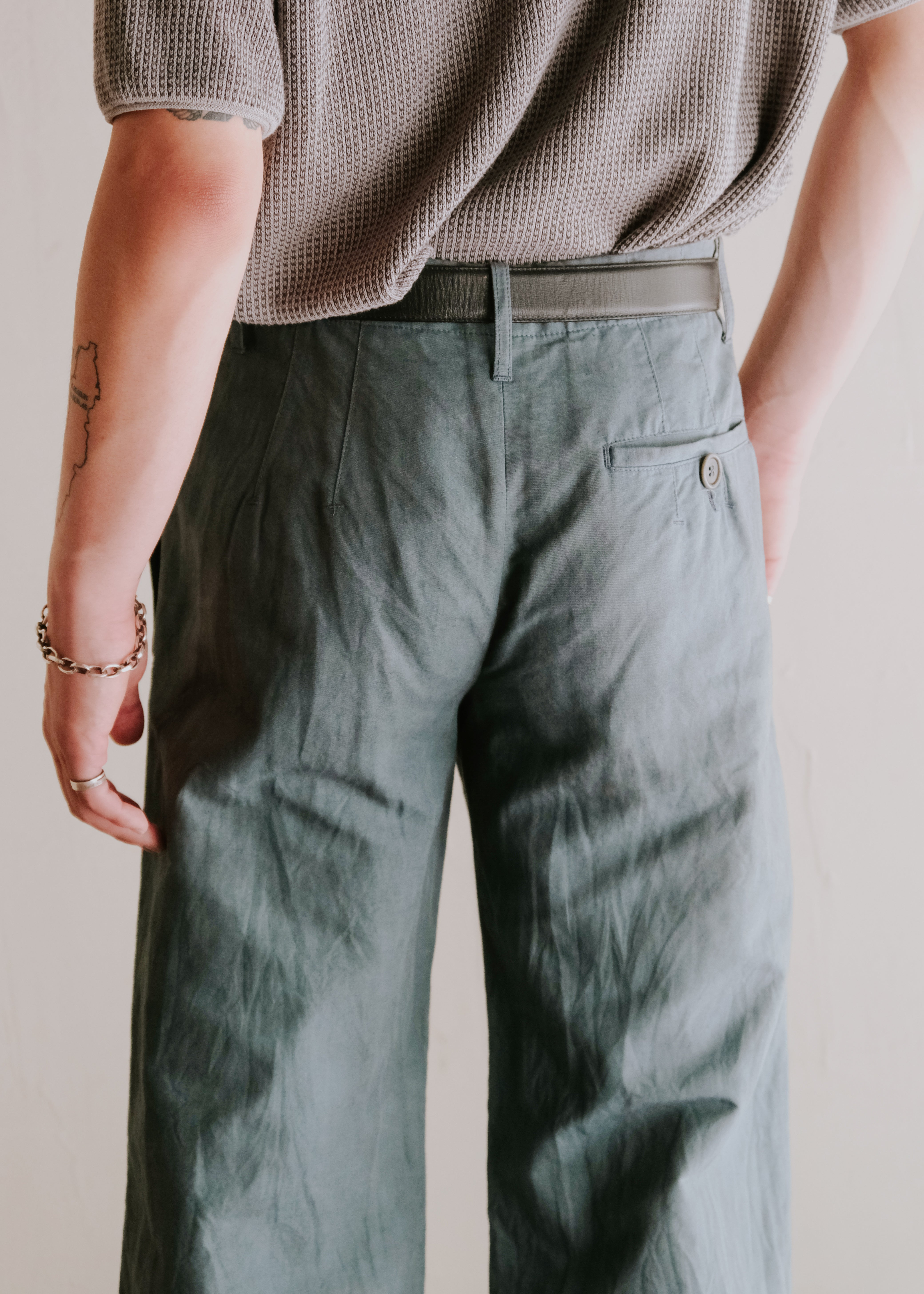 90's DIRK BIKKEMBERGS full length wide buggy trousers