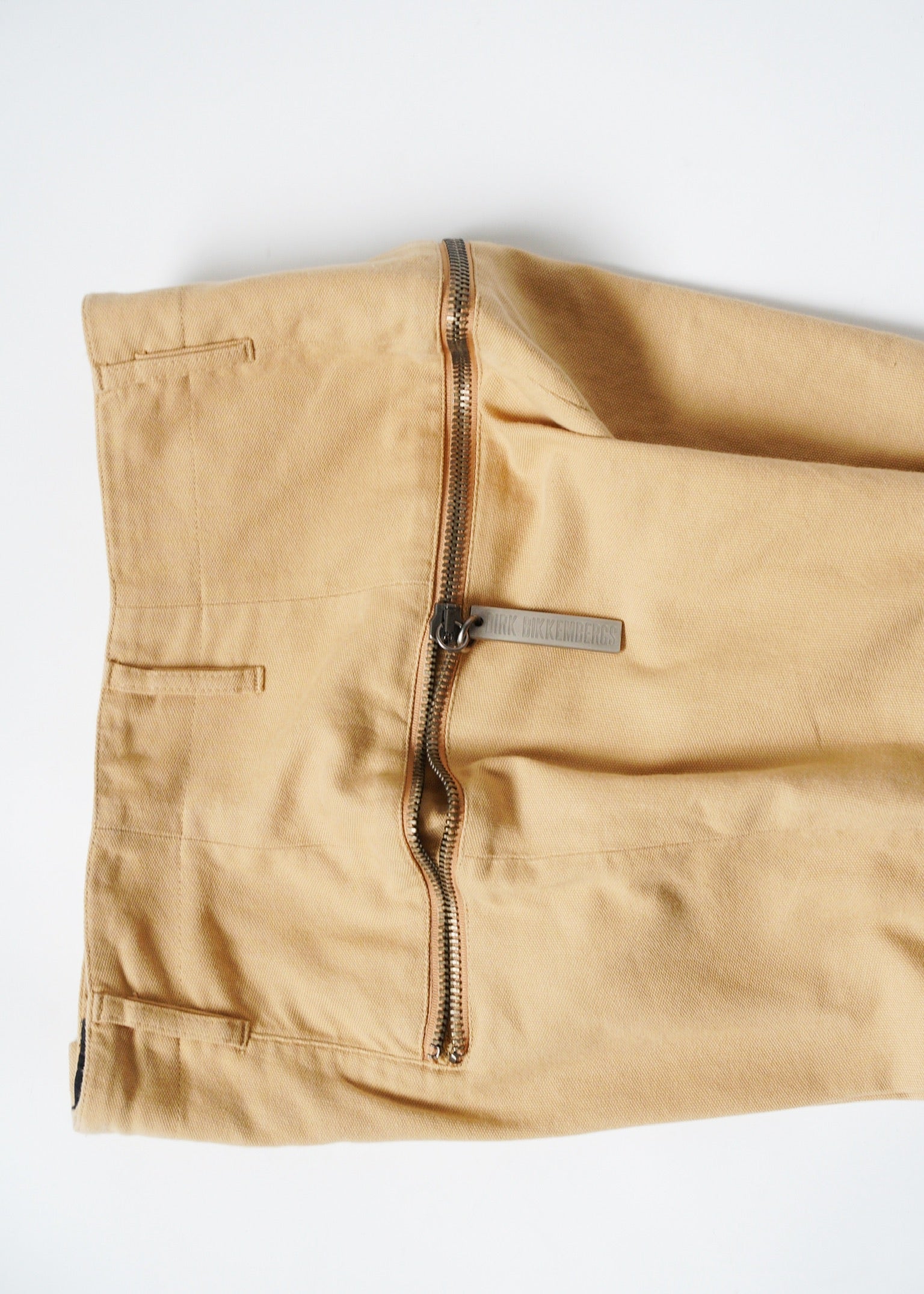 DIRK BIKKEMBERGS zip gimmick tapered cotton pants