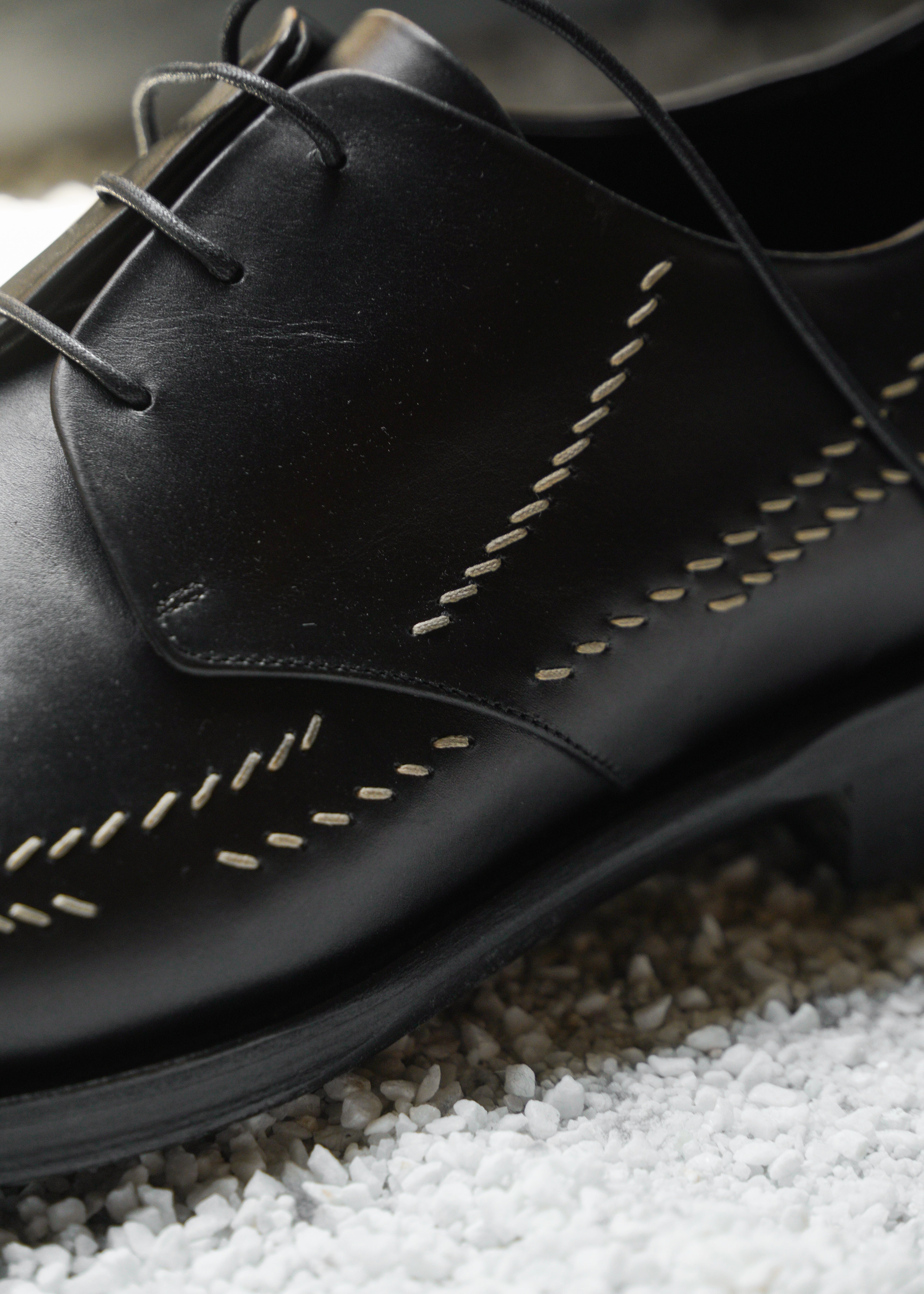 POST ARCHIVE FACTION 26SS SASHIKO Derby / Matt Black