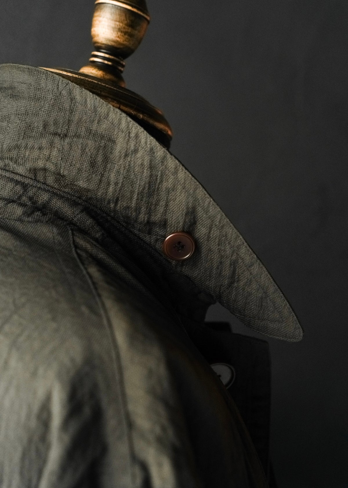70-80’s GIORGIO ARMANI linen balmacaan coat