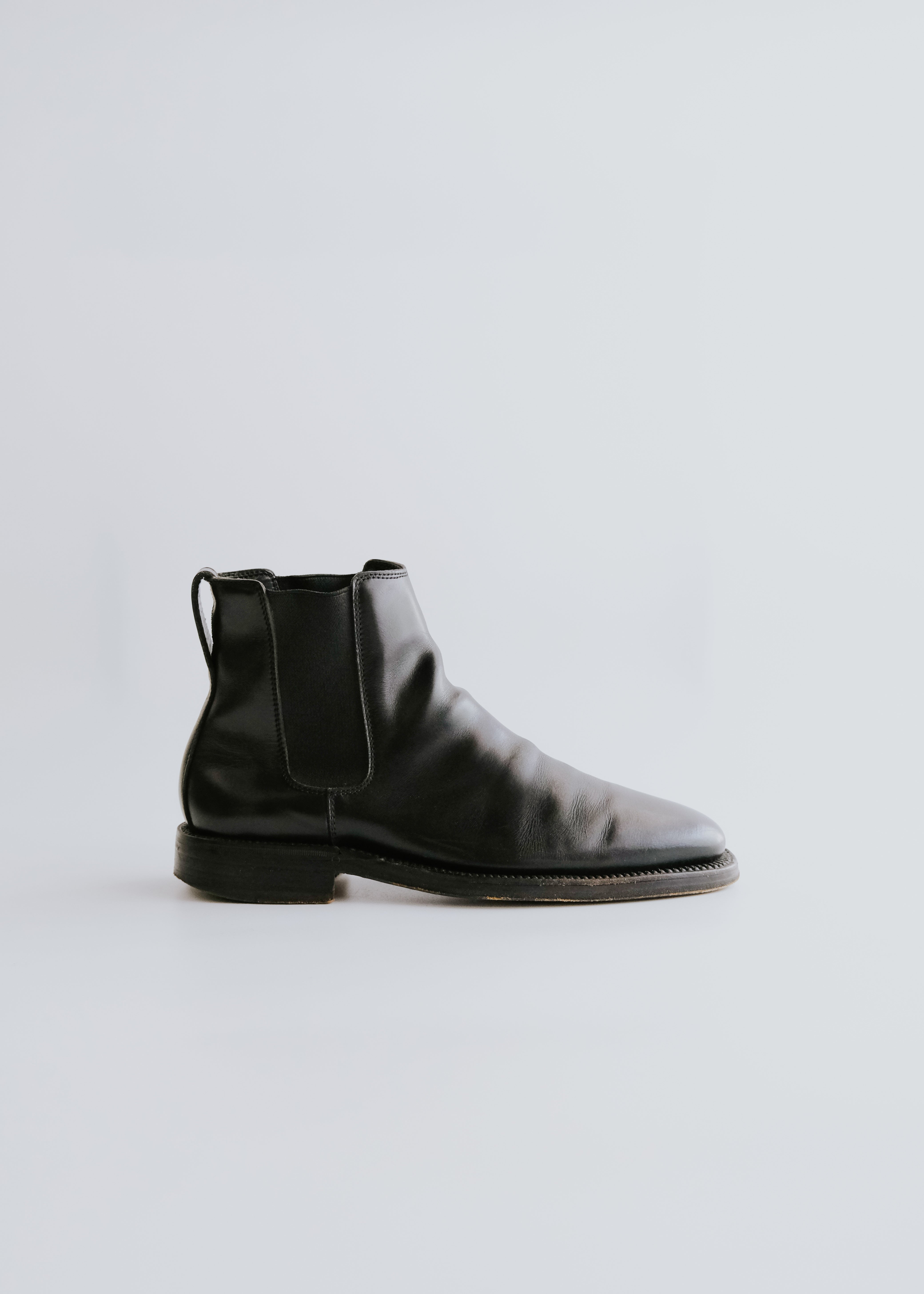 90-00's GUCCI by Tom Ford side gore leather boots