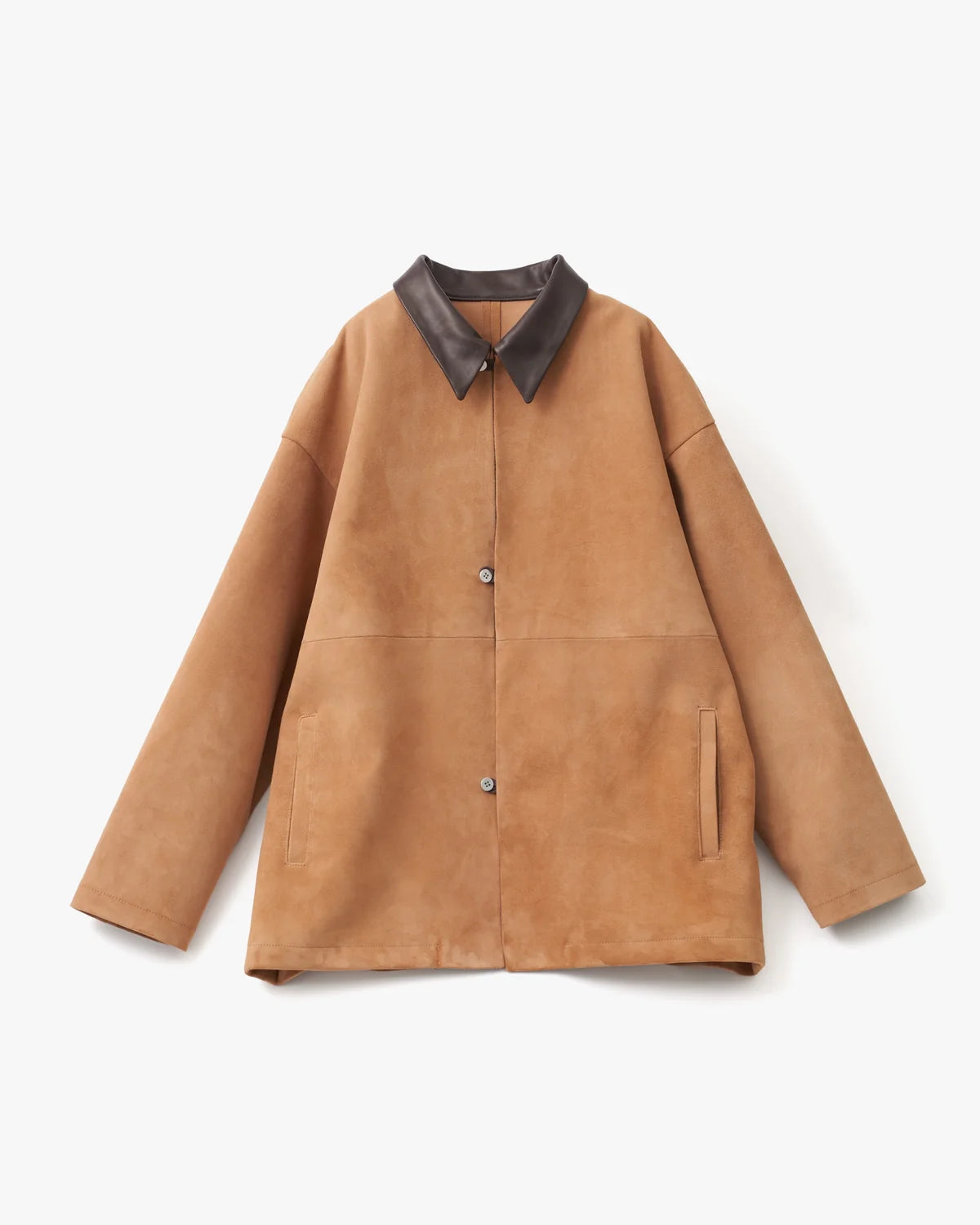 beta post 26AW goat suede relax leather jacket / Camel