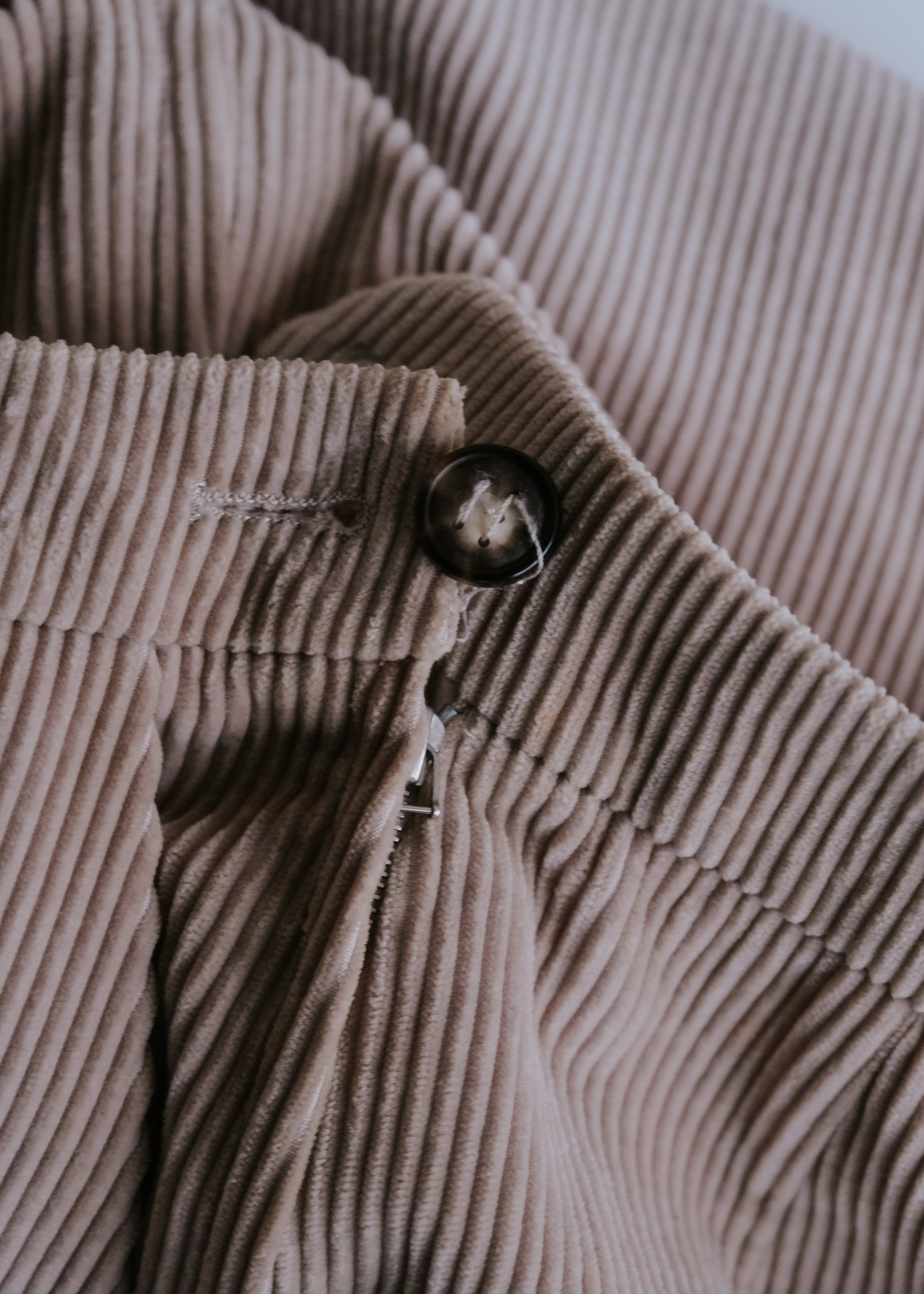 HERMÈS 00aw by Martin Margiela cotton cashmere corduroy straight  trousers