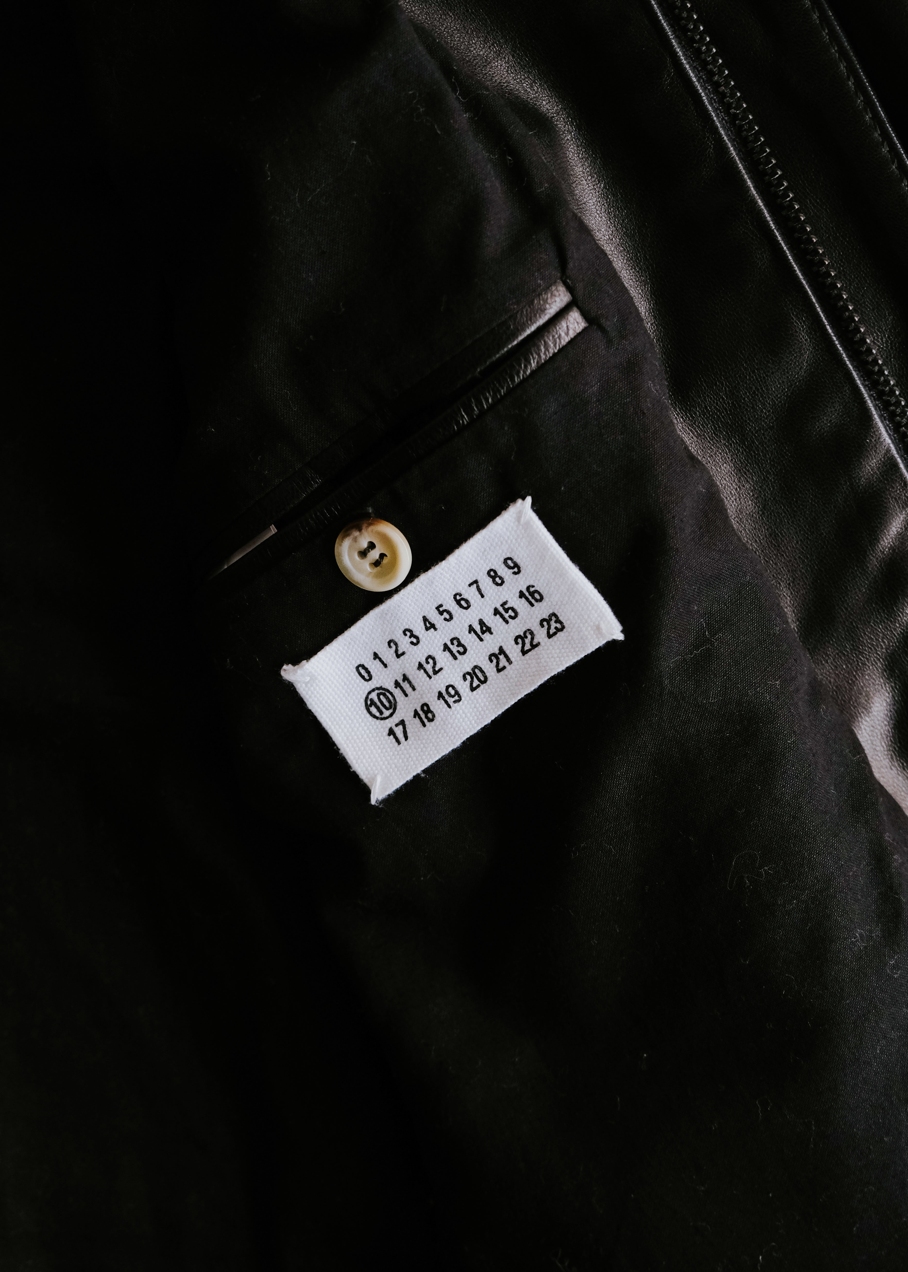 Martin Margiela 08SS multiple pocket military leather jacket
