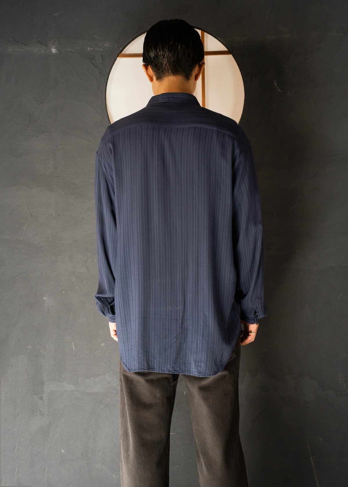 90's EMPORIO ARMANI light weight regular collar shirt