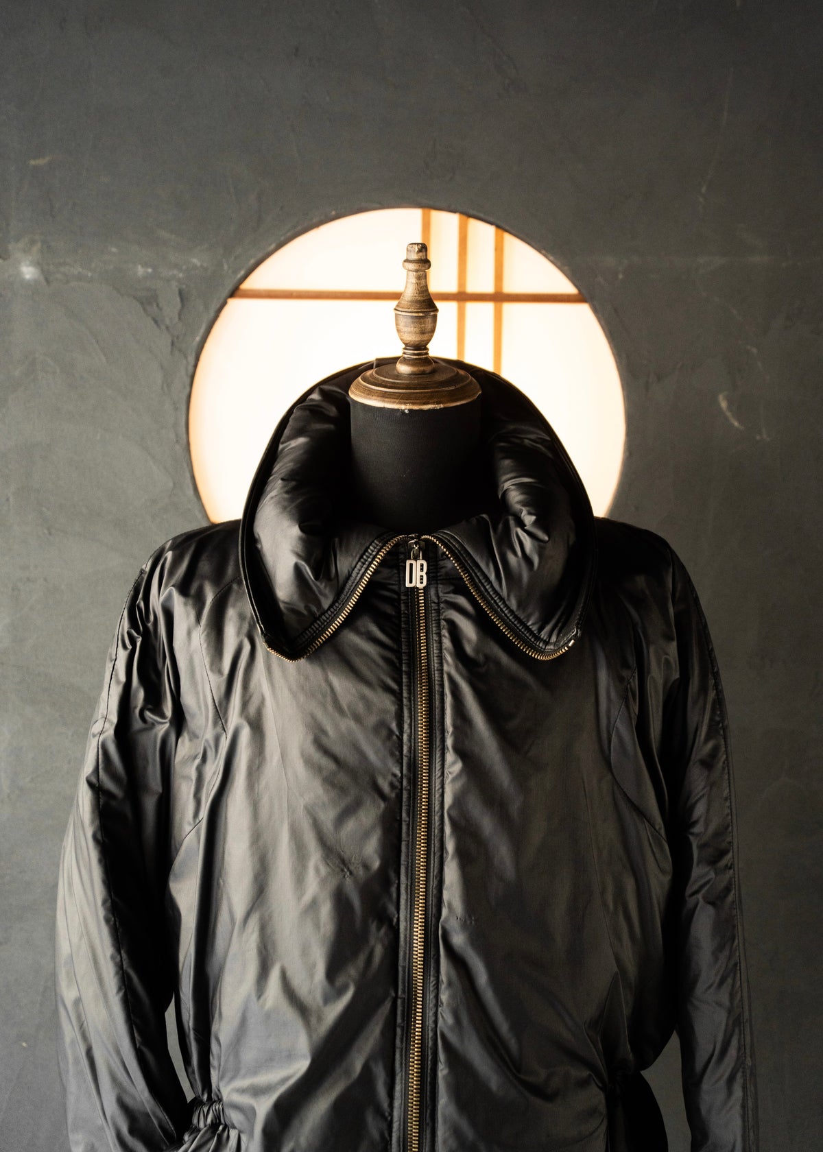 DIRK BIKKEMBERGS 99AW space collar zip up nylon jacket