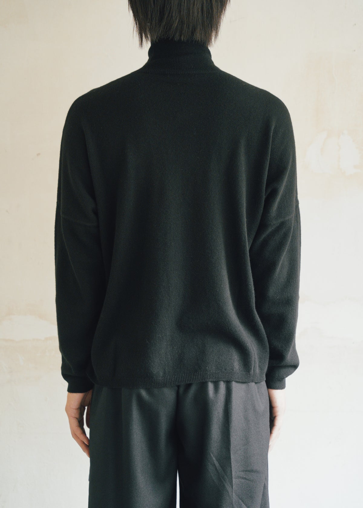 JEANPAULKNOTT 26AW TURTLE NECK SWEATER MILANO KNIT / BLACK