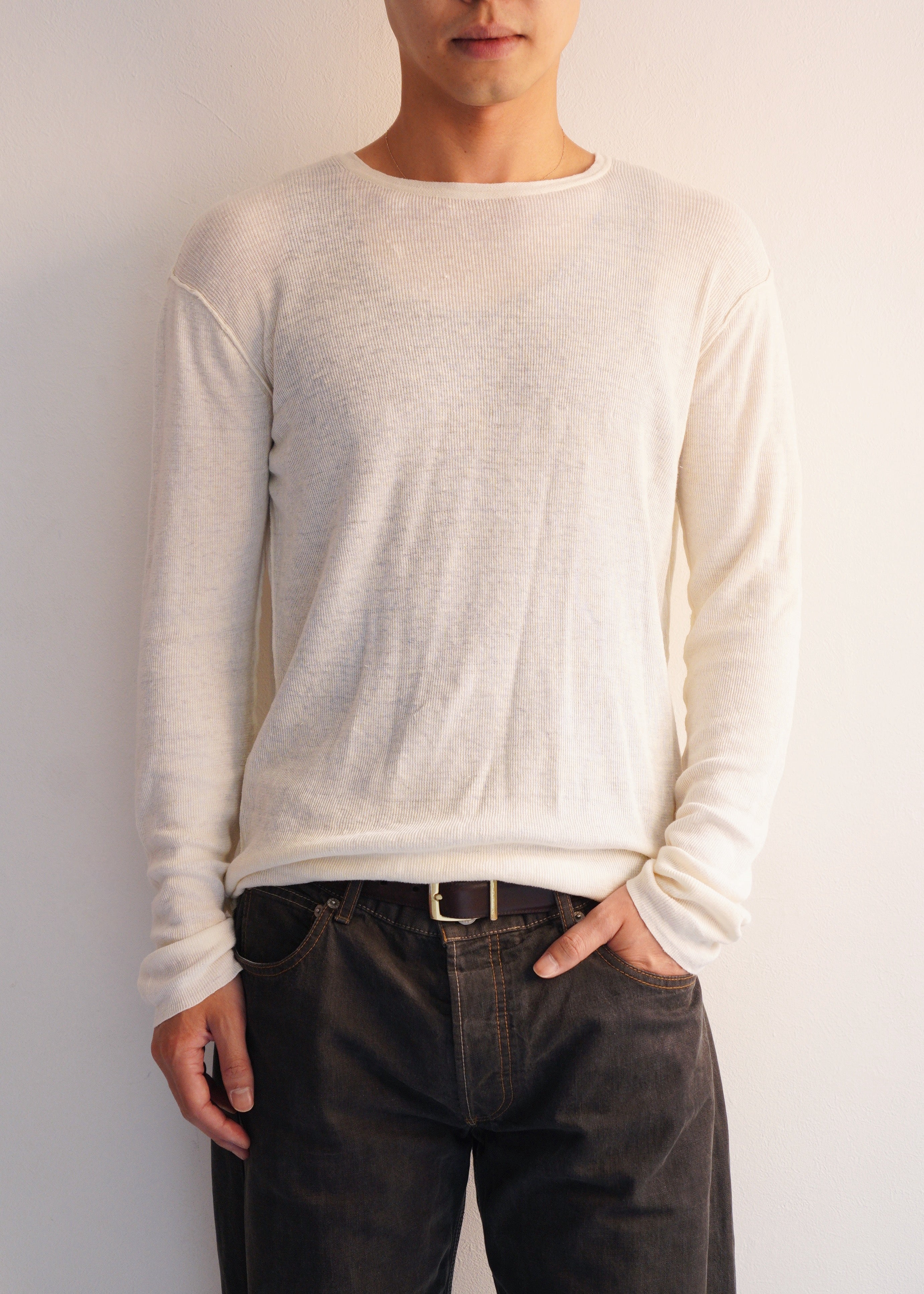90's ARMANI JEANS linen long sleeves