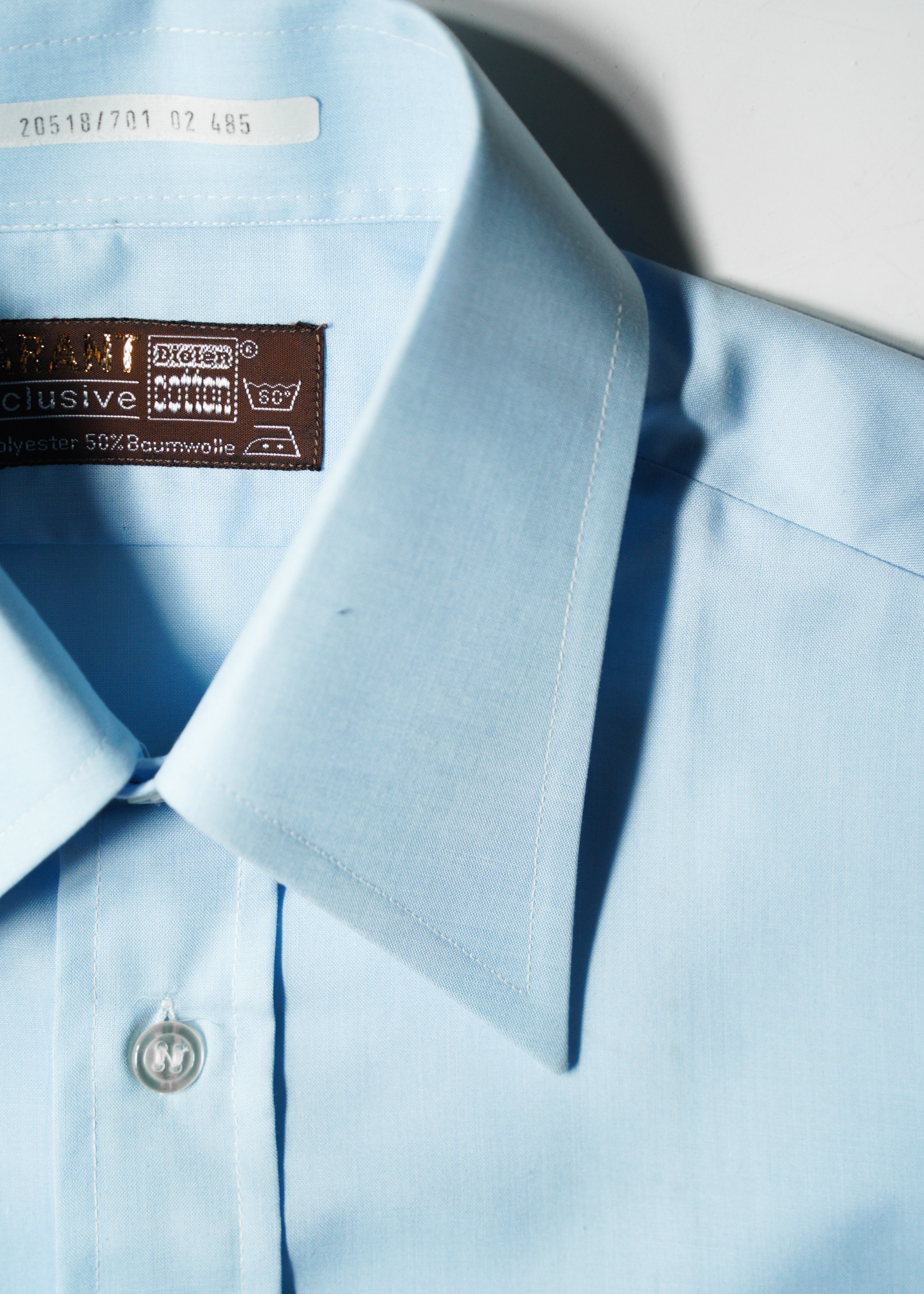 70's vintage polyester cotton short sleeve shirt