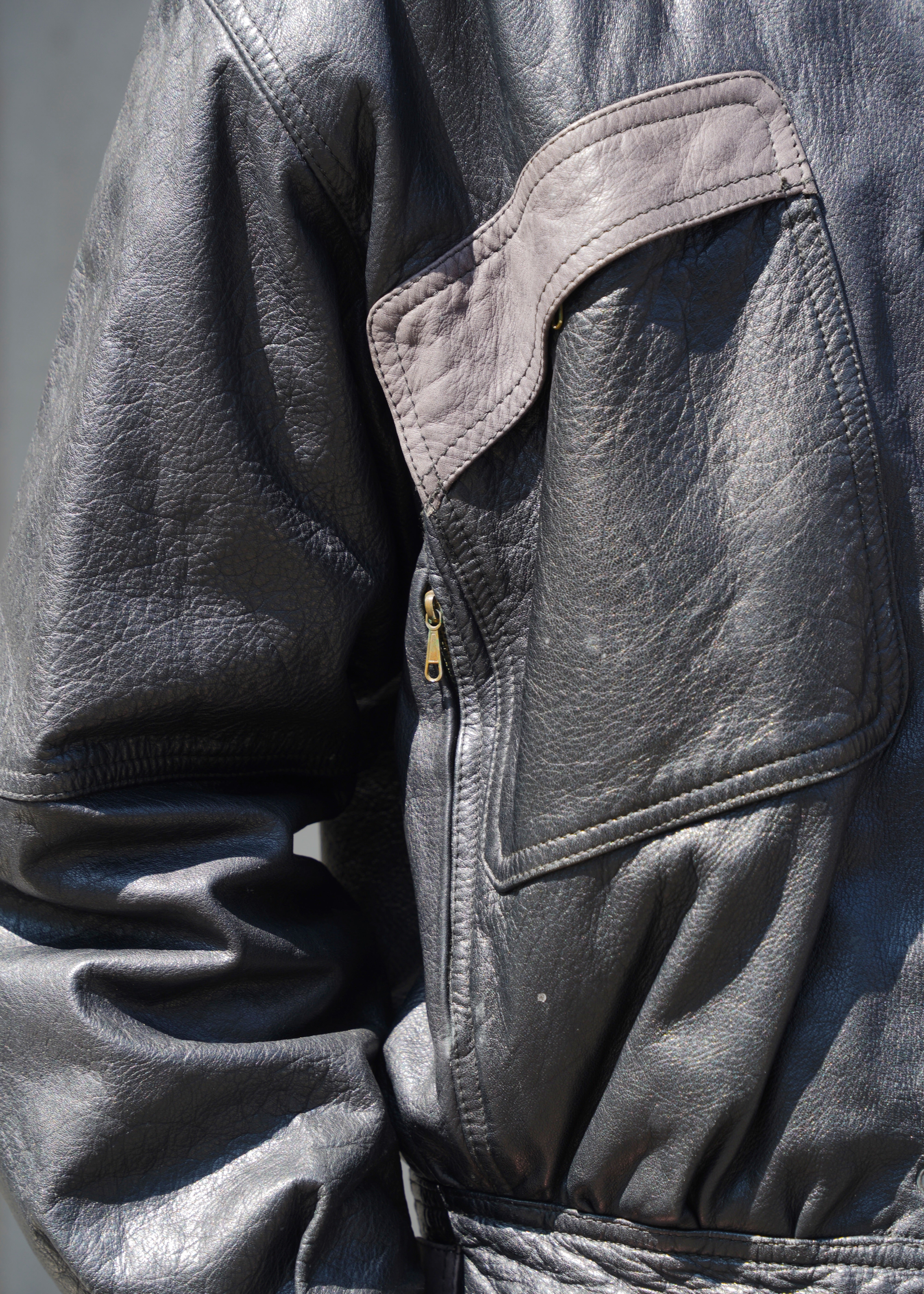 60’s  Leather bomber jacket