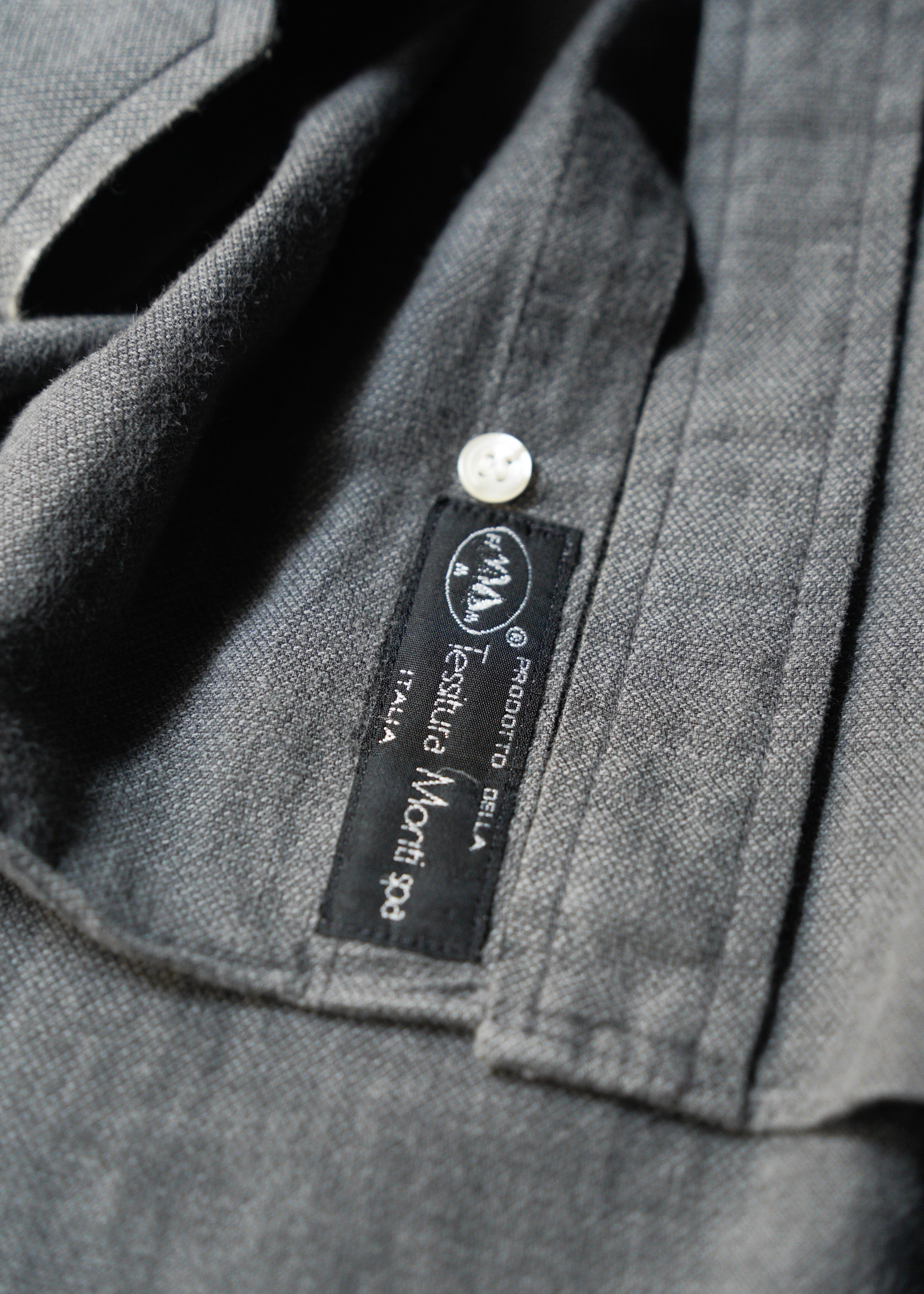 90’s BALENCIAGA regular collar long sleeve cotton shirt