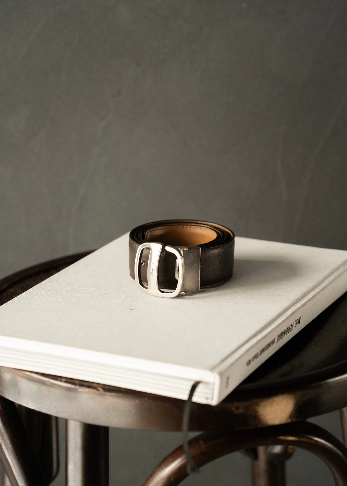 10's Salvatore Ferragamo reversible leather belt
