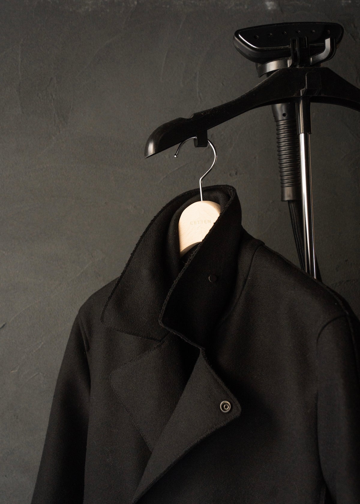 EMPORIO ARMANI 2012AW snap button wool p coat