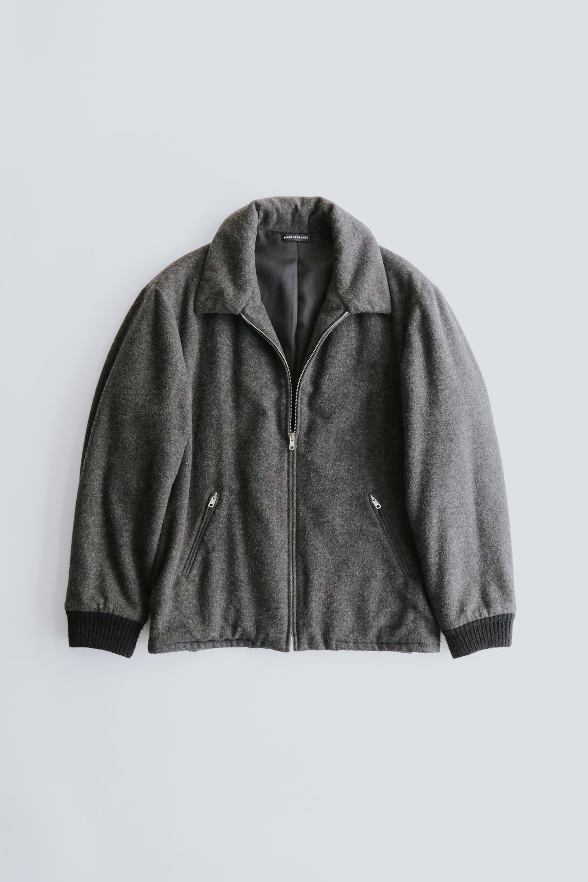 agnes b. アニエスベー 90年代 homme ウール zip up ブルゾン メンズ
