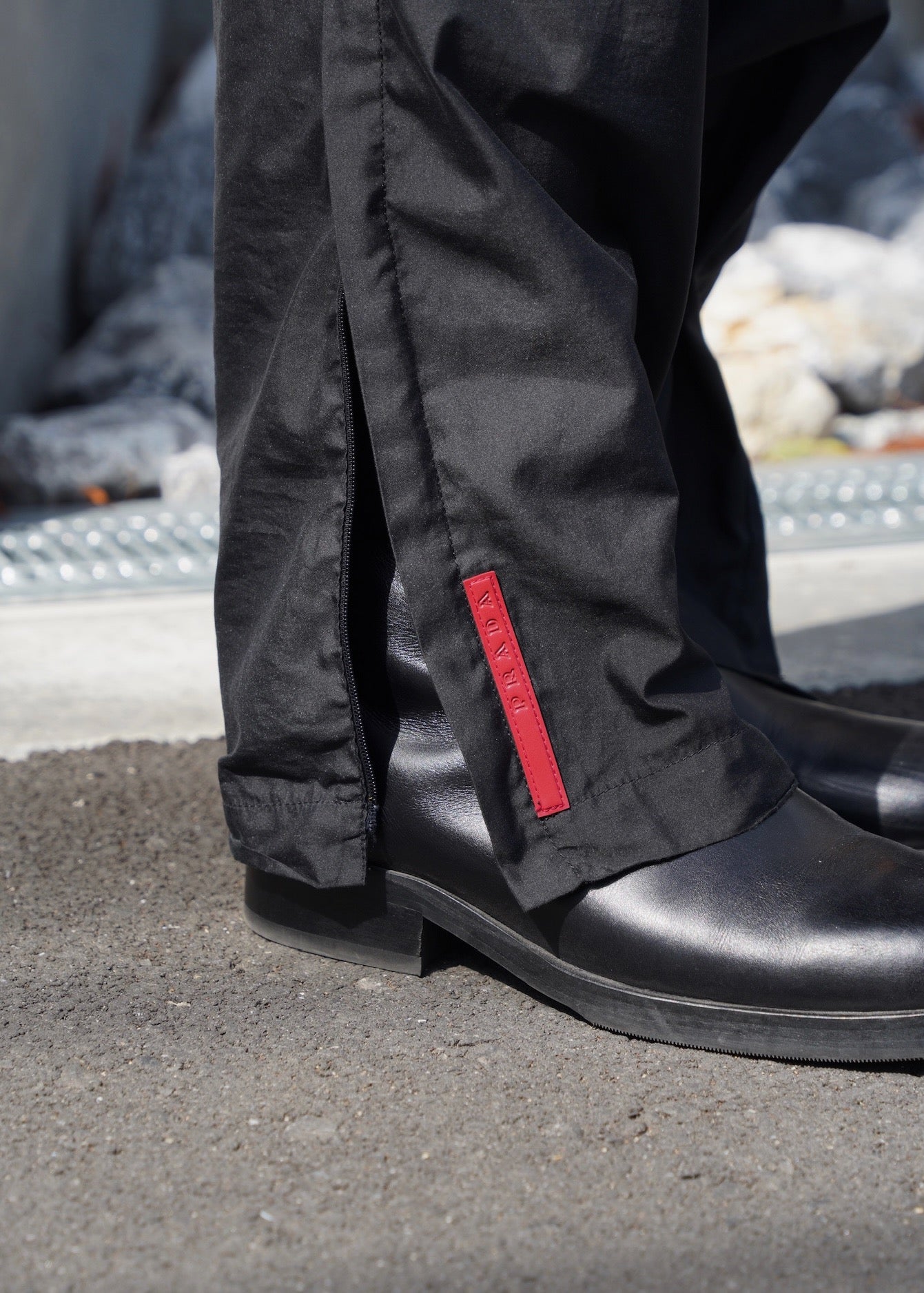 00's PRADA SPORT side zip trousers