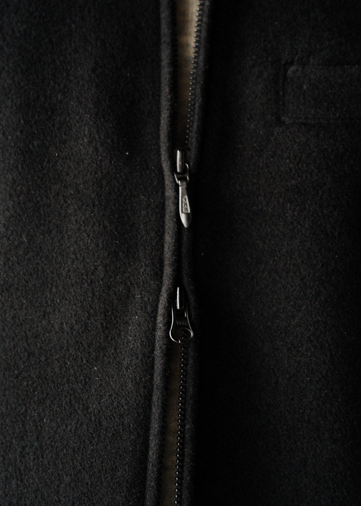 Jean Paul Gaultier HOMME belted neck double zip angora blend wool maxi-length coat