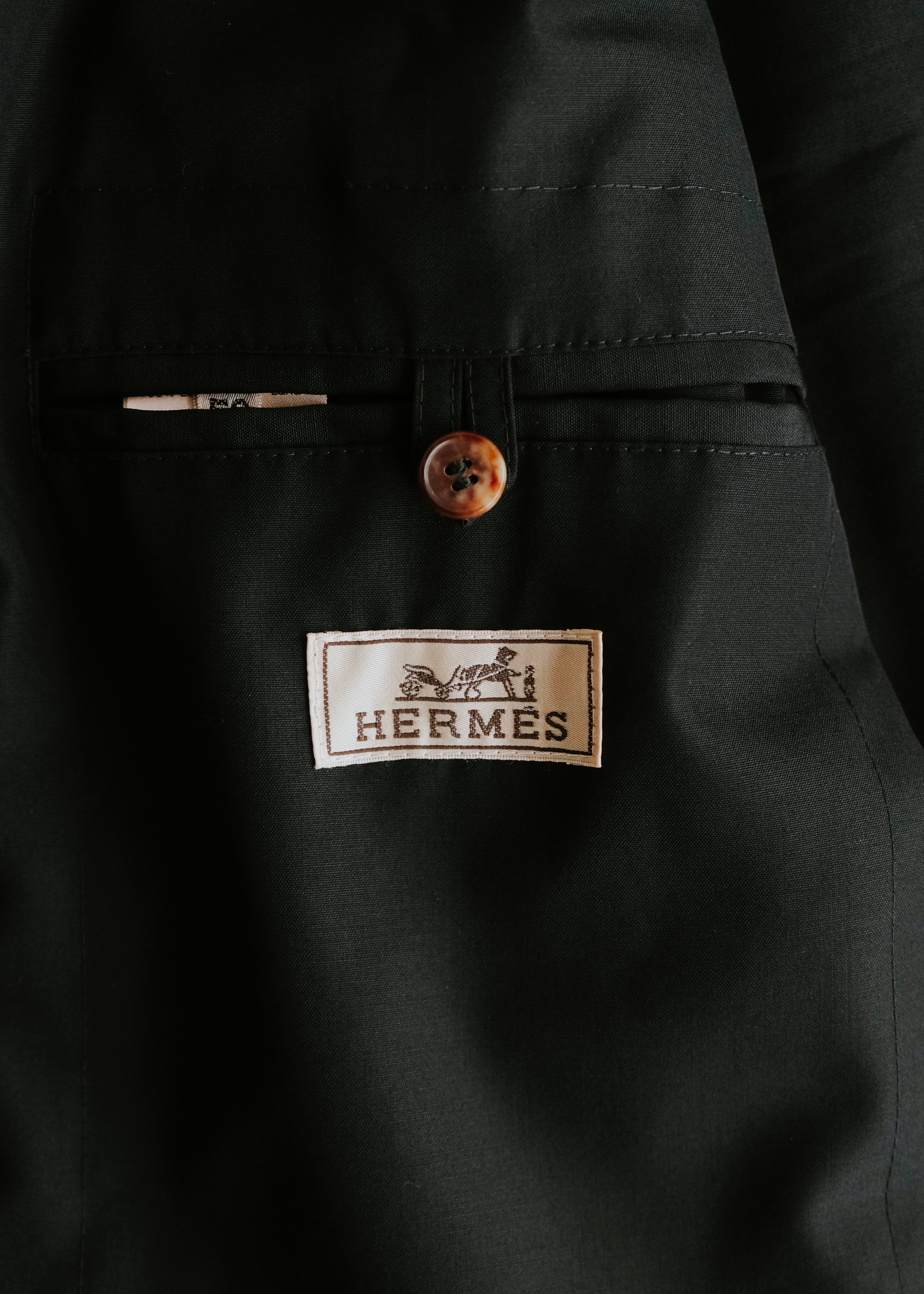 00-10’s HERMÈS wool zip up jacket