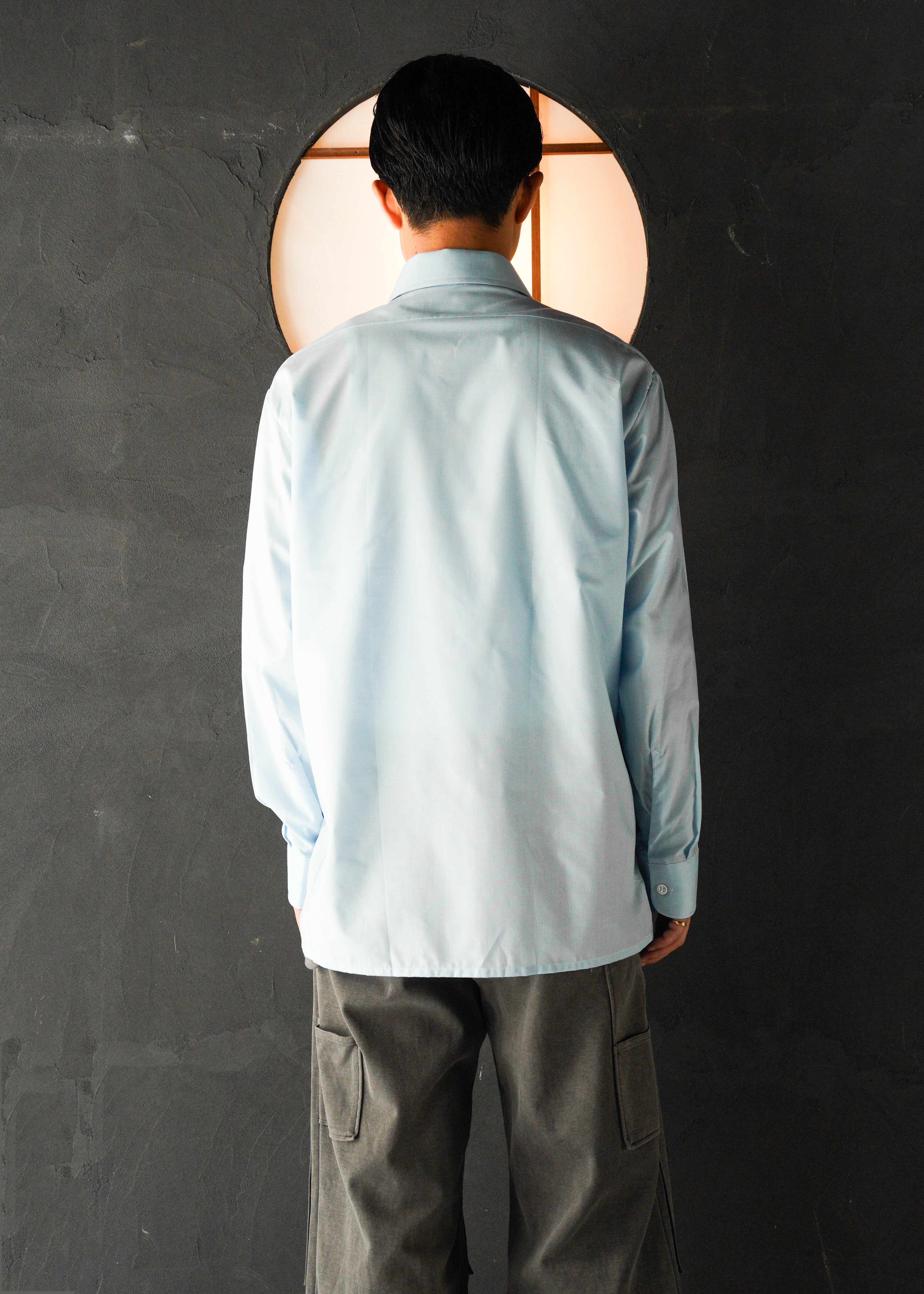 70's vintage polyester cotton short sleeve shirt